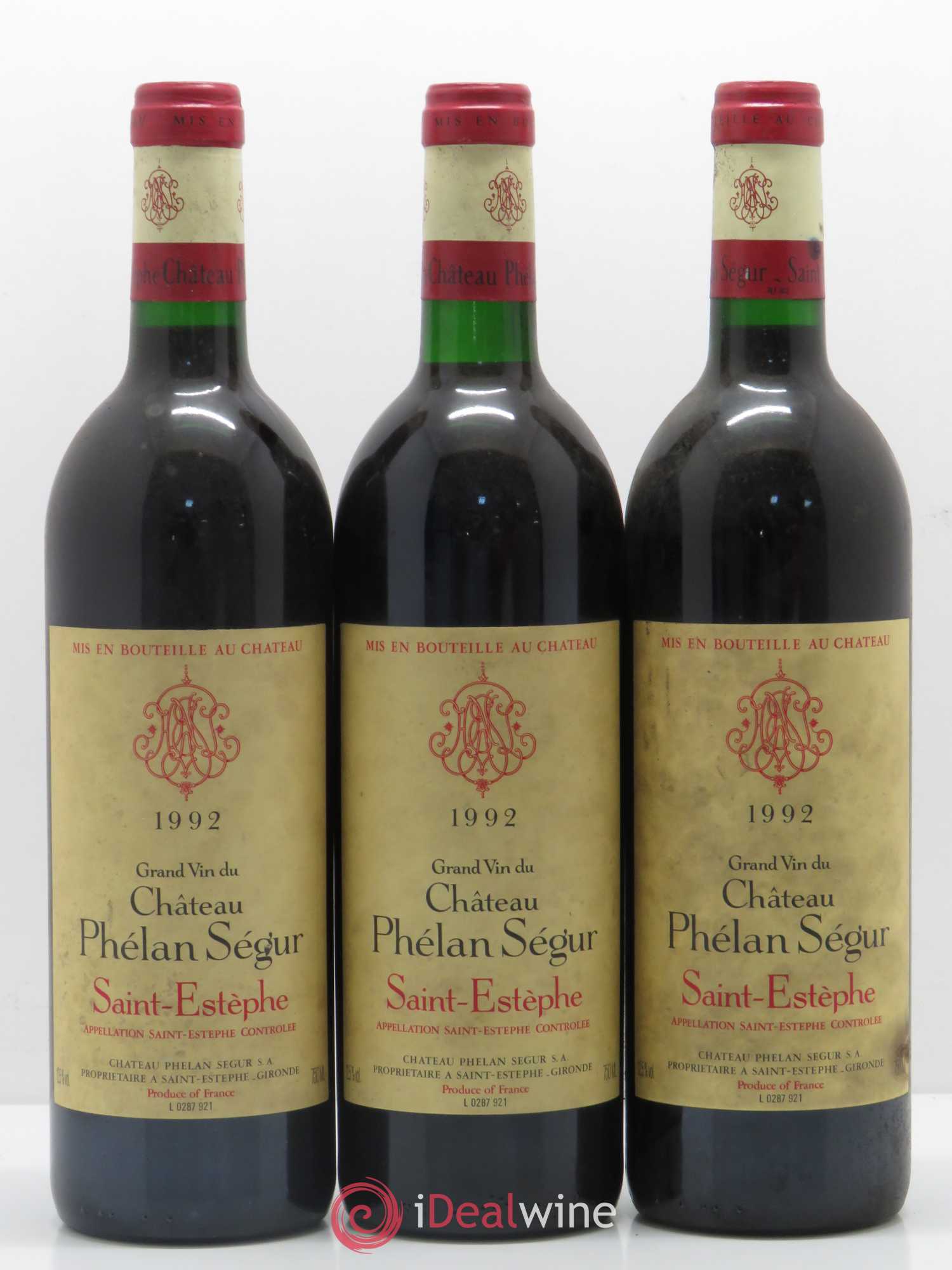 Château Phélan Ségur 1992 - Lot de 6 bouteilles - 2
