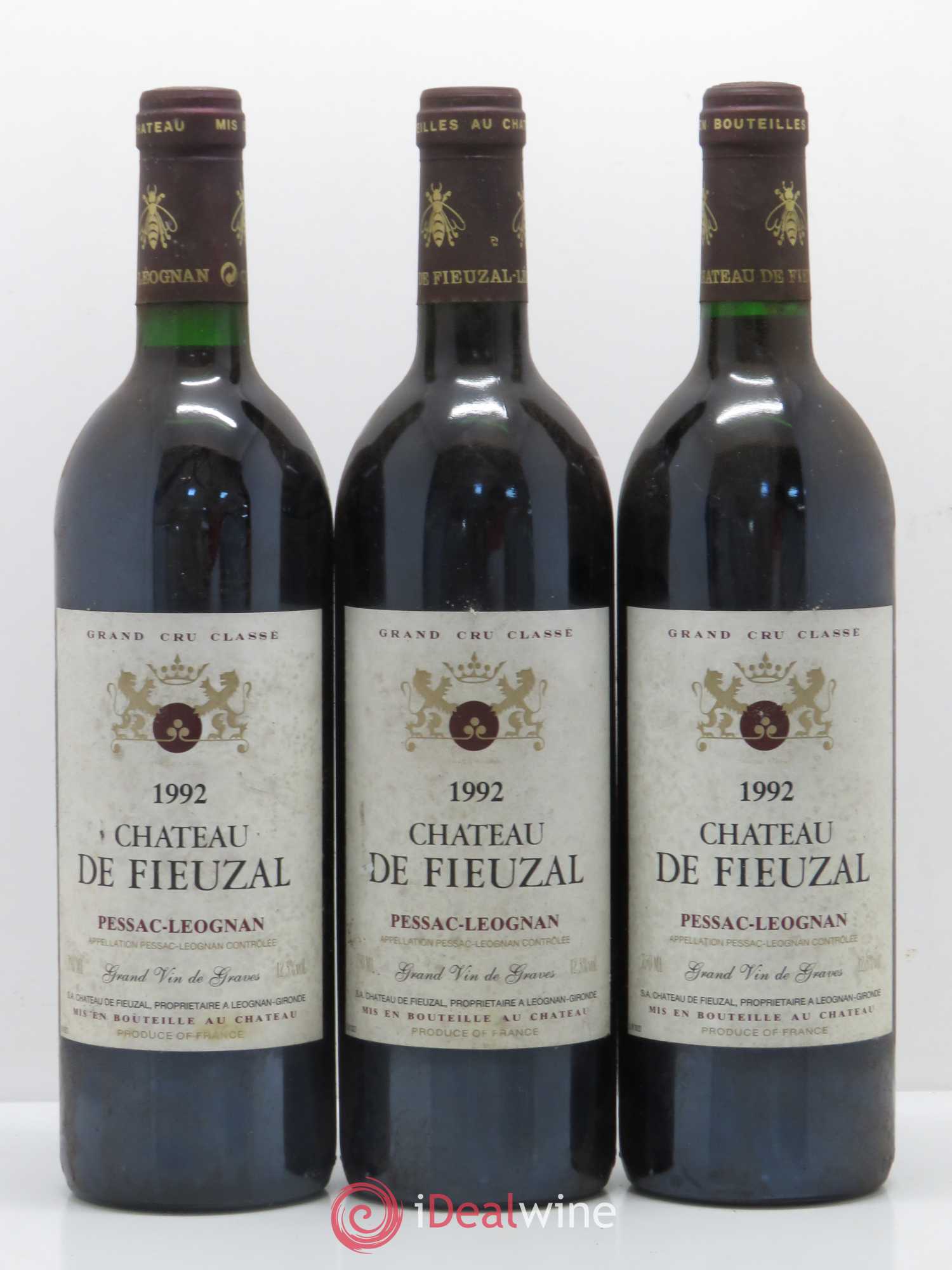 Château de Fieuzal Cru Classé de Graves 1992 - Lot de 6 bouteilles - 2