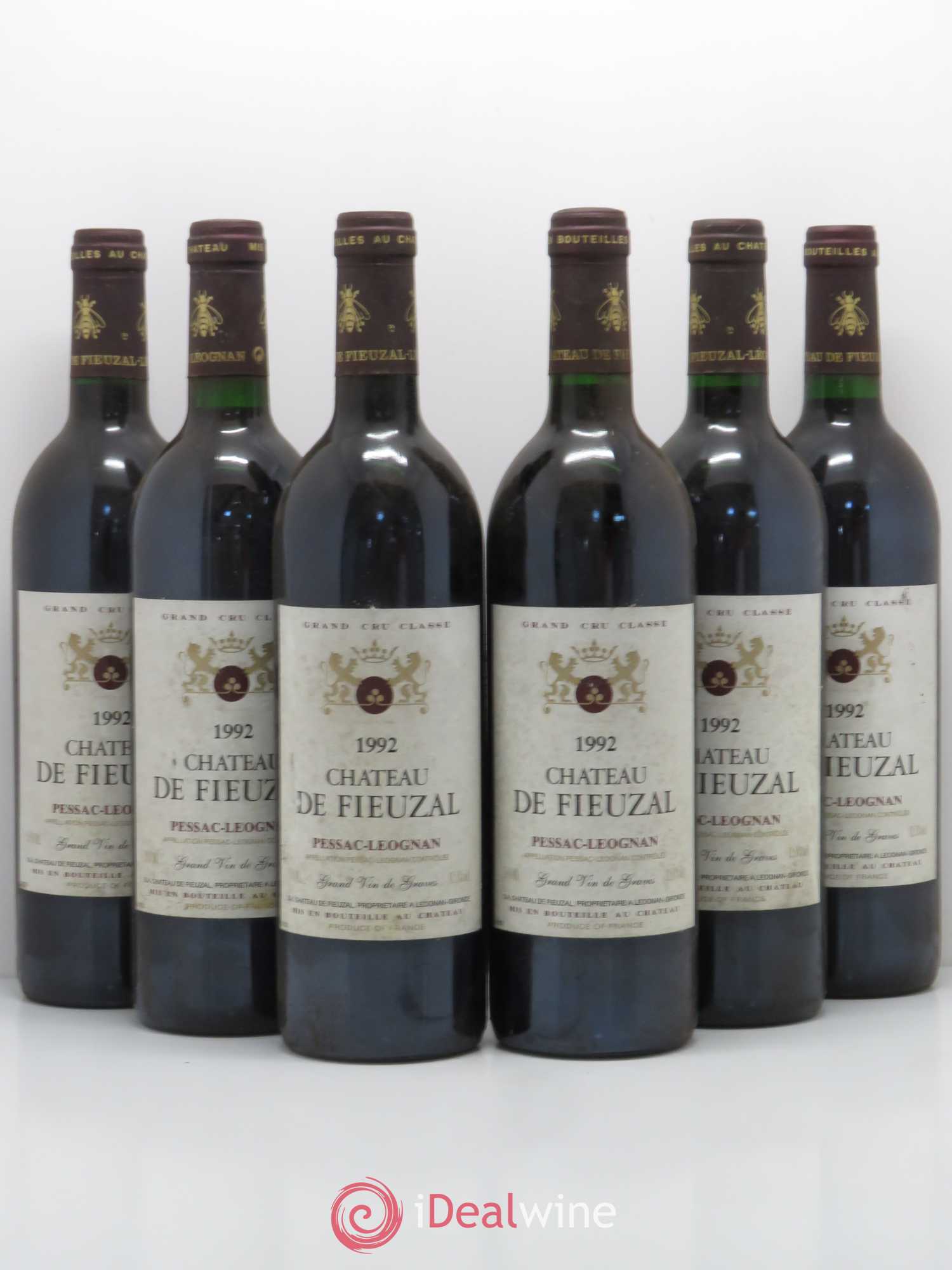 Château de Fieuzal Cru Classé de Graves 1992 - Lot de 6 bouteilles - 0