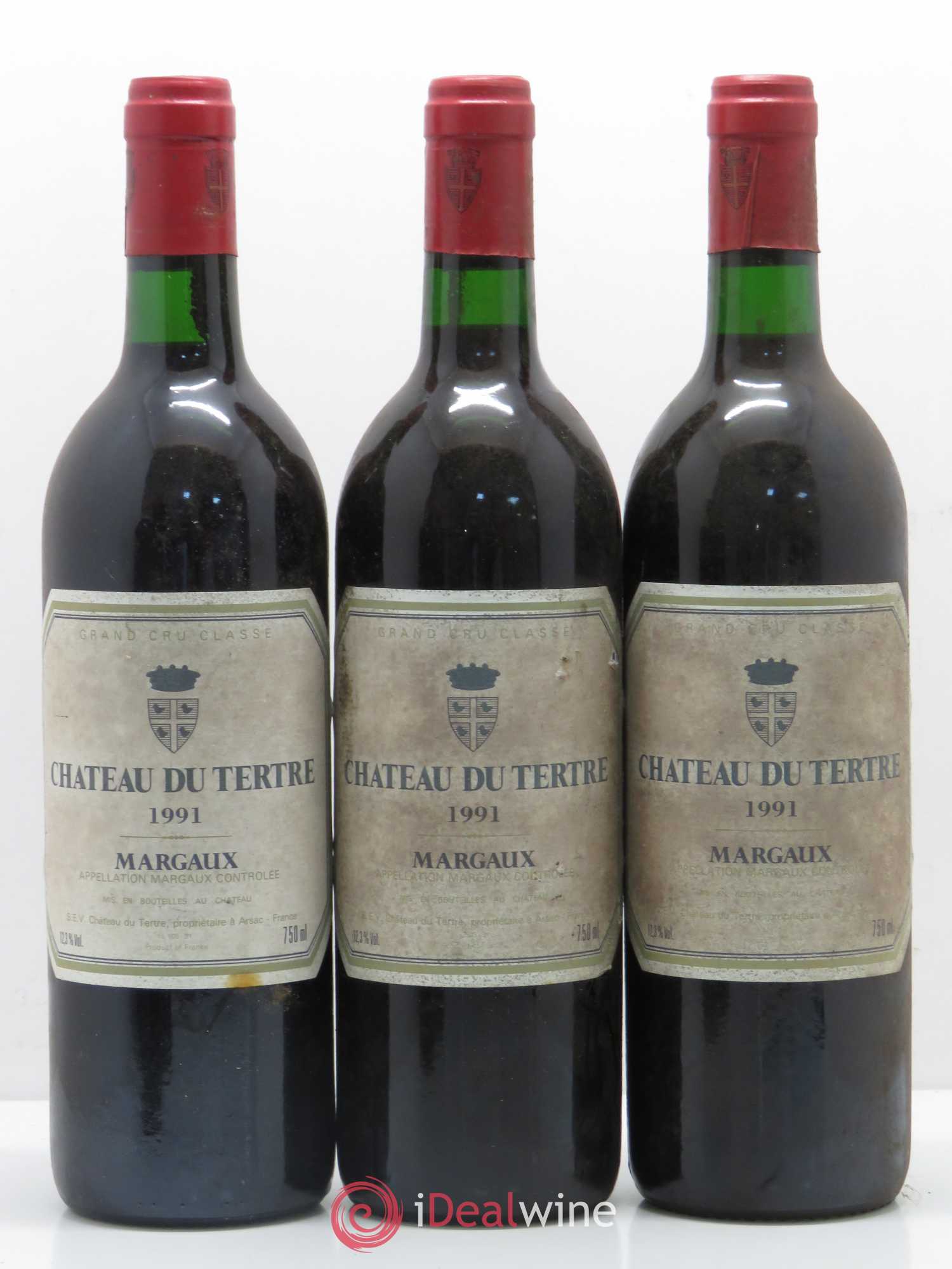 Château du Tertre 5ème Grand Cru Classé 1991 - Lot de 5 bouteilles - 1