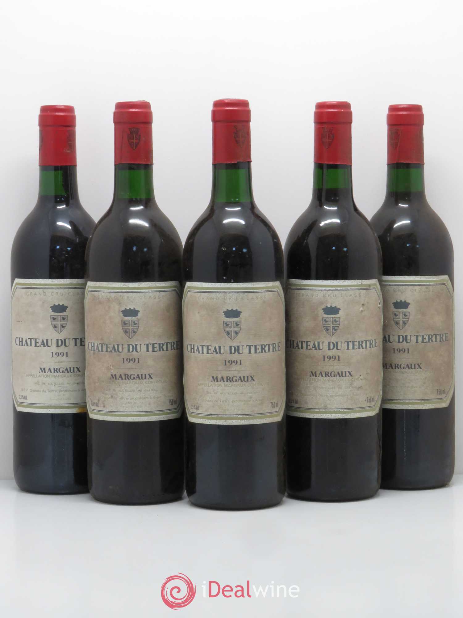 Château du Tertre 5ème Grand Cru Classé 1991 - Lot de 5 bouteilles - 0