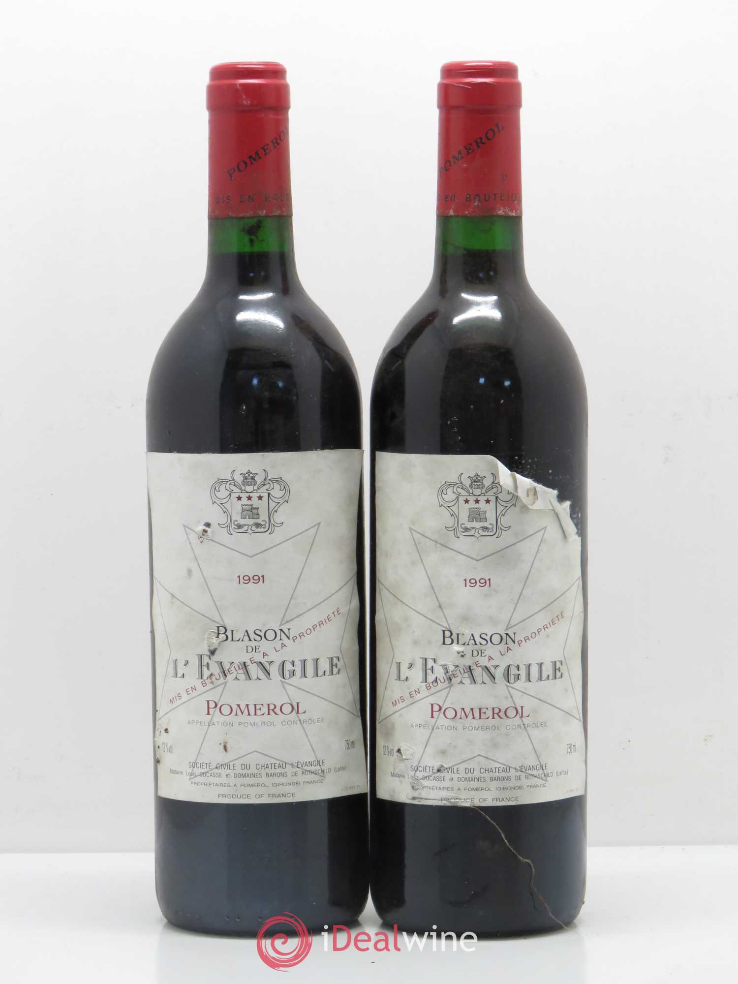Blason de l'Evangile 1991 - Lot de 2 bouteilles - 0
