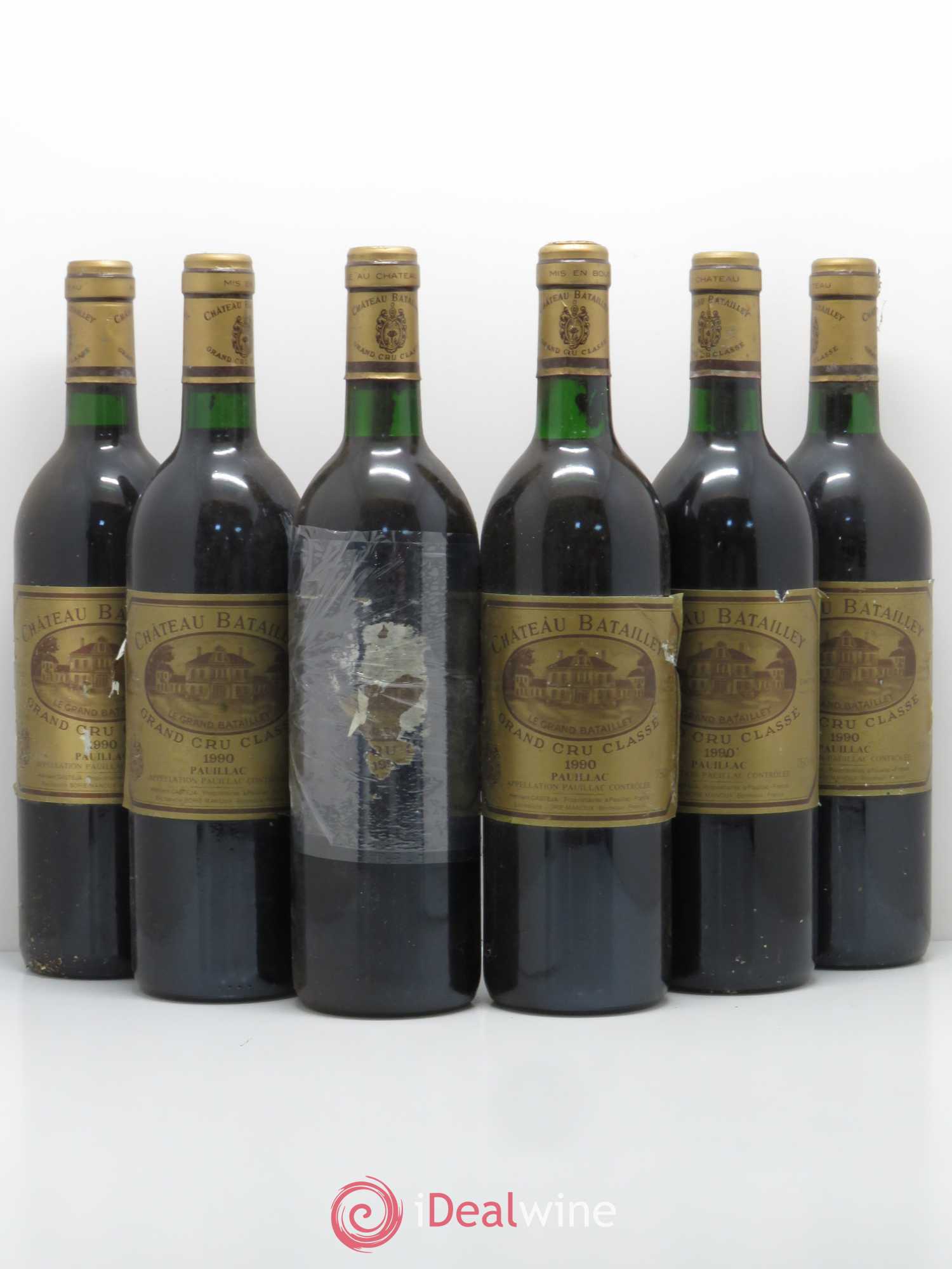 Château Batailley 5ème Grand Cru Classé 1990 - Lot de 6 bouteilles - 0