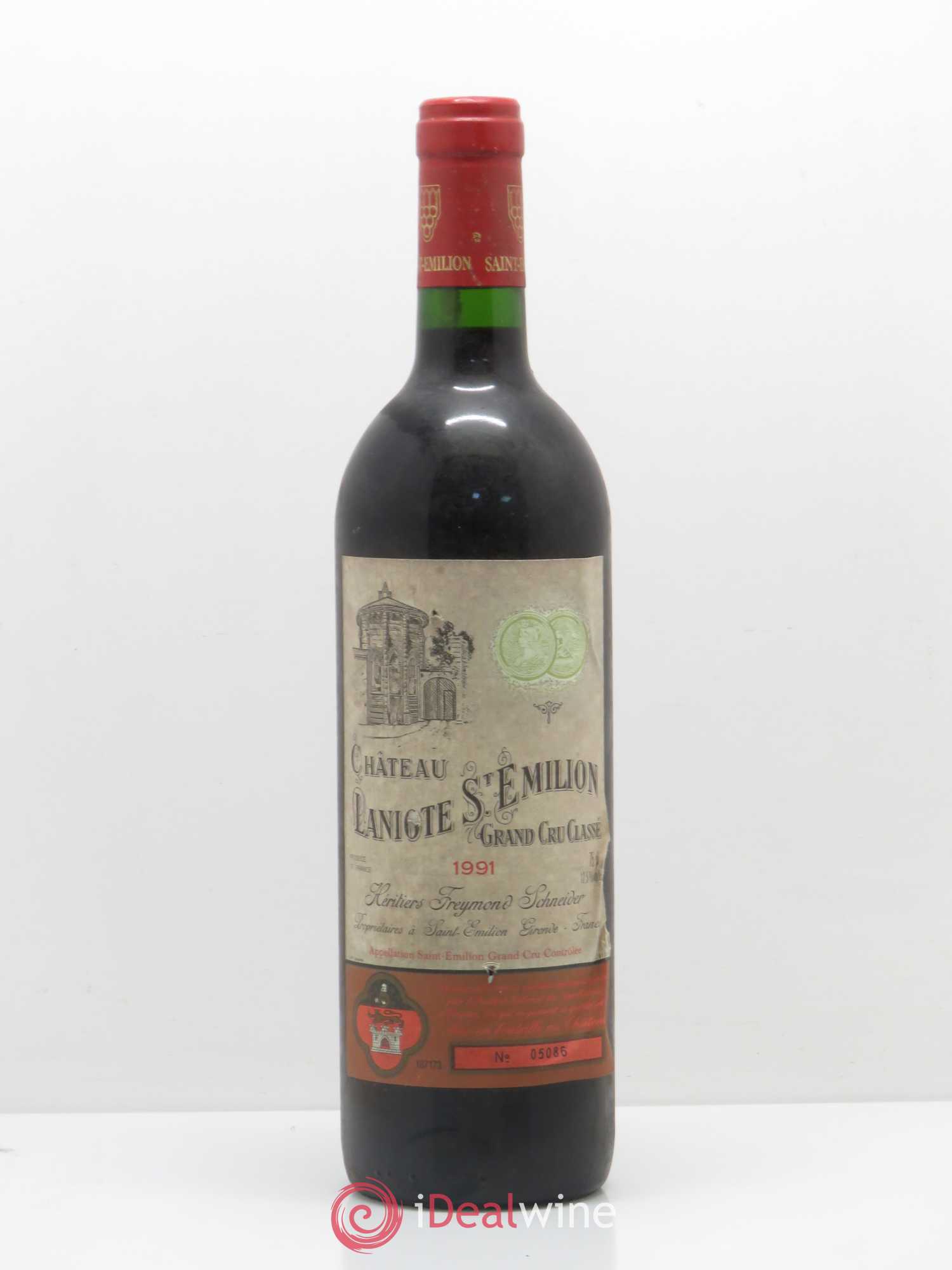 Château Laniote Grand Cru Classé 1991 - Lot de 1 bouteille - 0