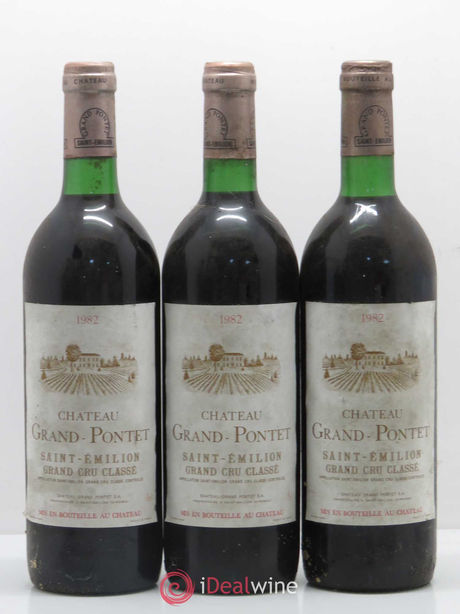 Château Grand Pontet Grand Cru Classé 1982 - Lot de 5 bouteilles - 1