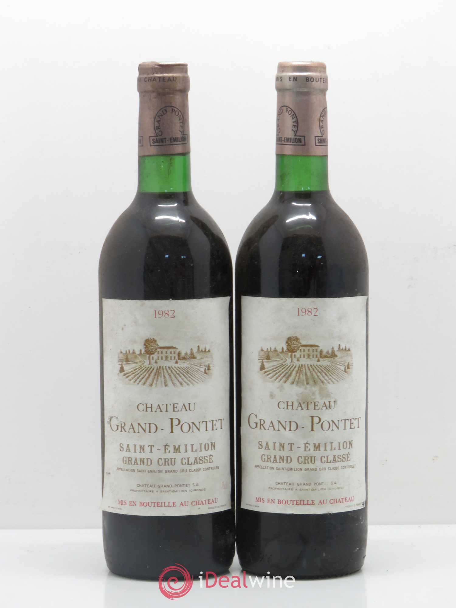 Château Grand Pontet Grand Cru Classé 1982 - Lot de 5 bouteilles - 2