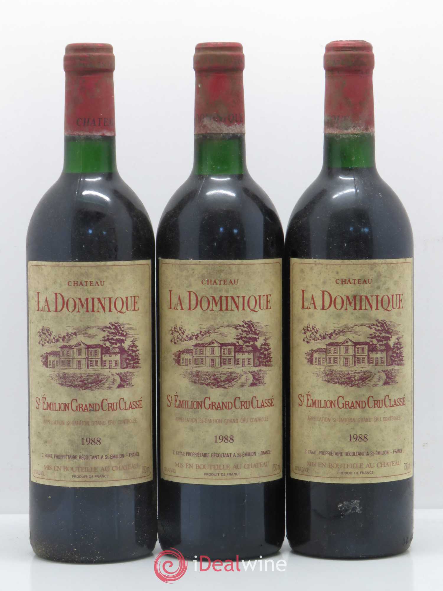 Château la Dominique Grand Cru Classé 1988 - Lot de 6 bouteilles - 2