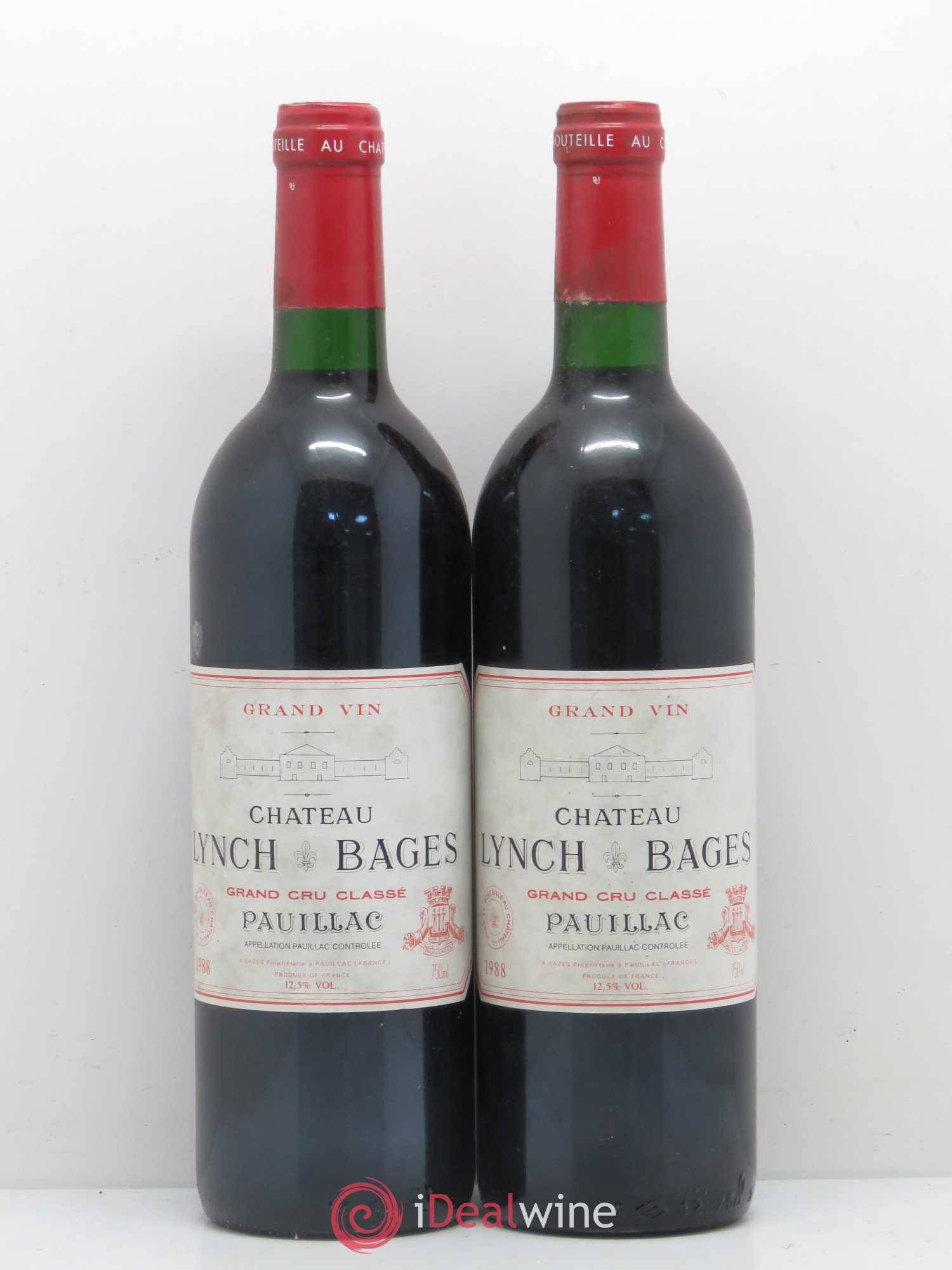 Château Lynch Bages 5ème Grand Cru Classé 1988 - Lot de 2 bouteilles - 0