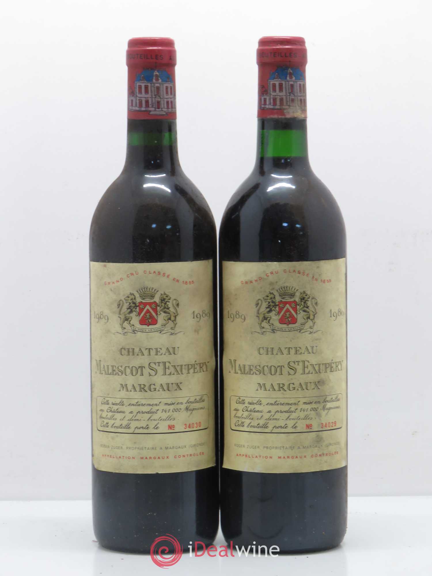 Château Malescot Saint-Exupéry 3ème Grand Cru Classé 1989 - Lot de 5 bouteilles - 2