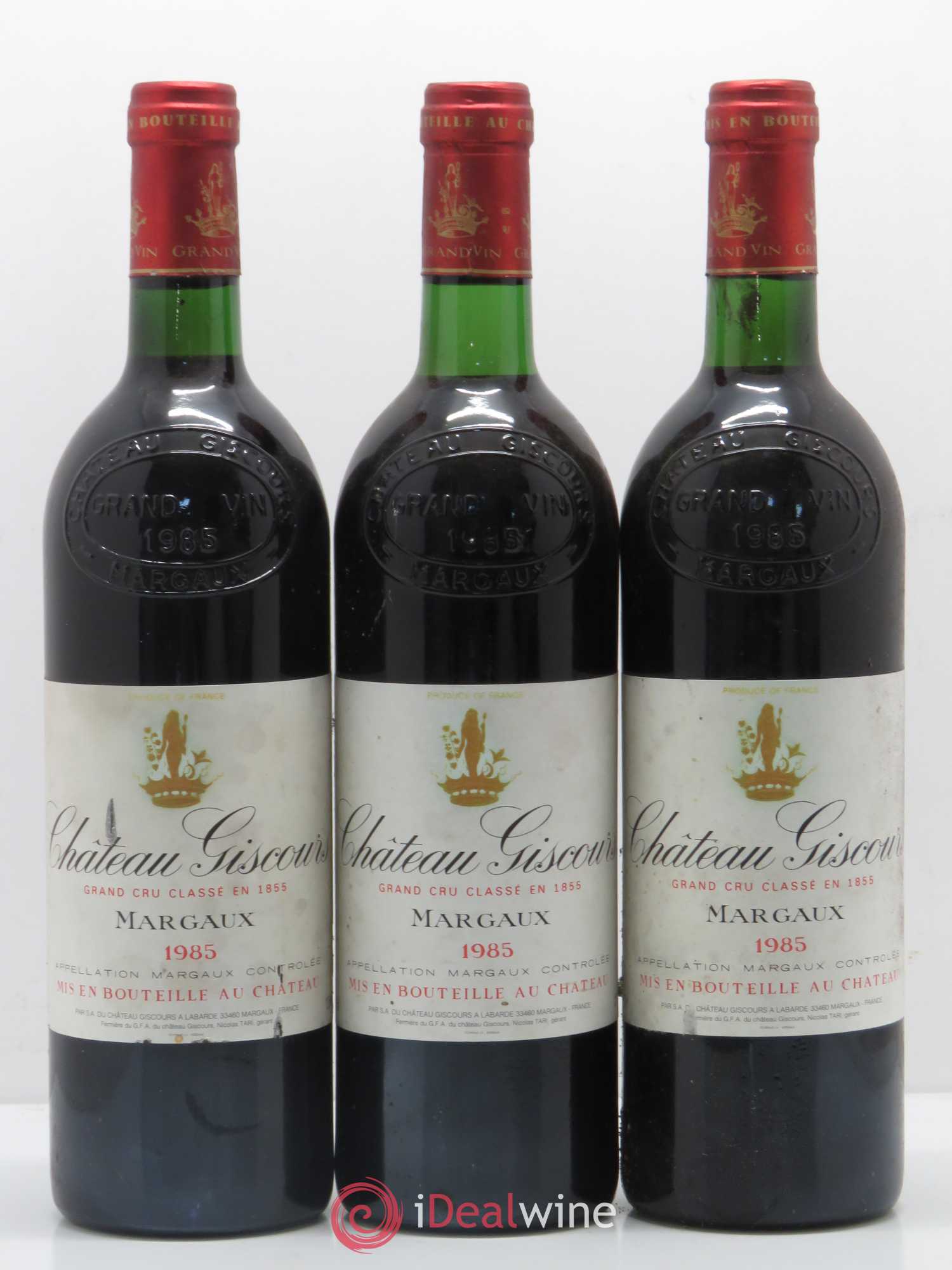 Château Giscours 3ème Grand Cru Classé 1985 - Lot de 3 bouteilles - 0
