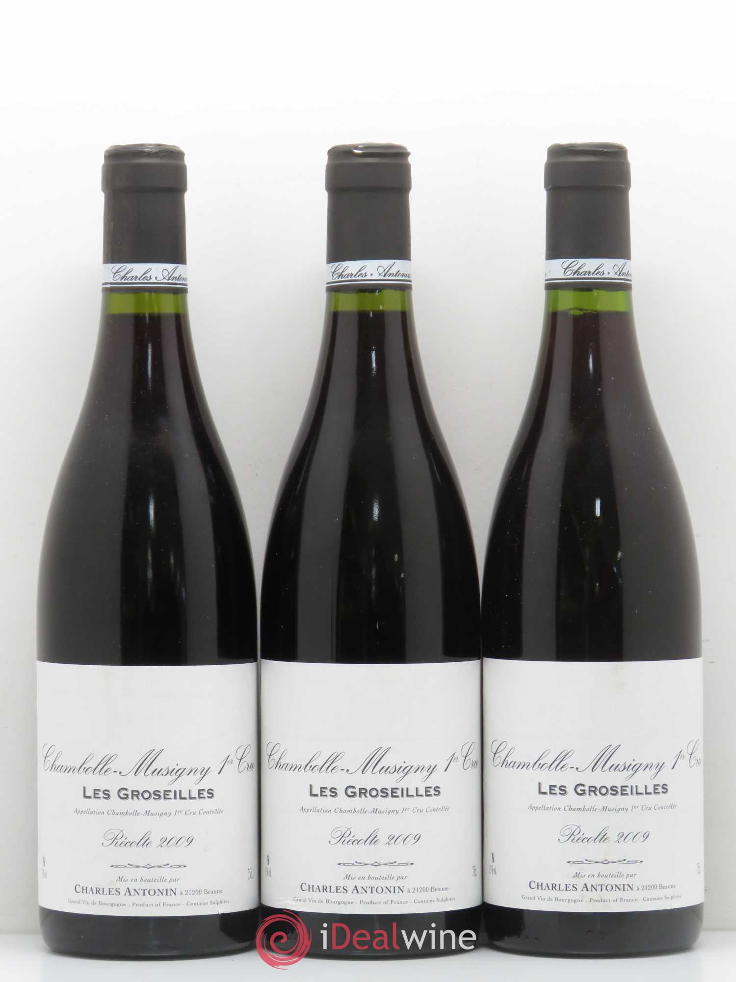 Chambolle-Musigny 1er Cru Les Groseilles Charles Antonin 2009 - Posten von 3 Flaschen - 0