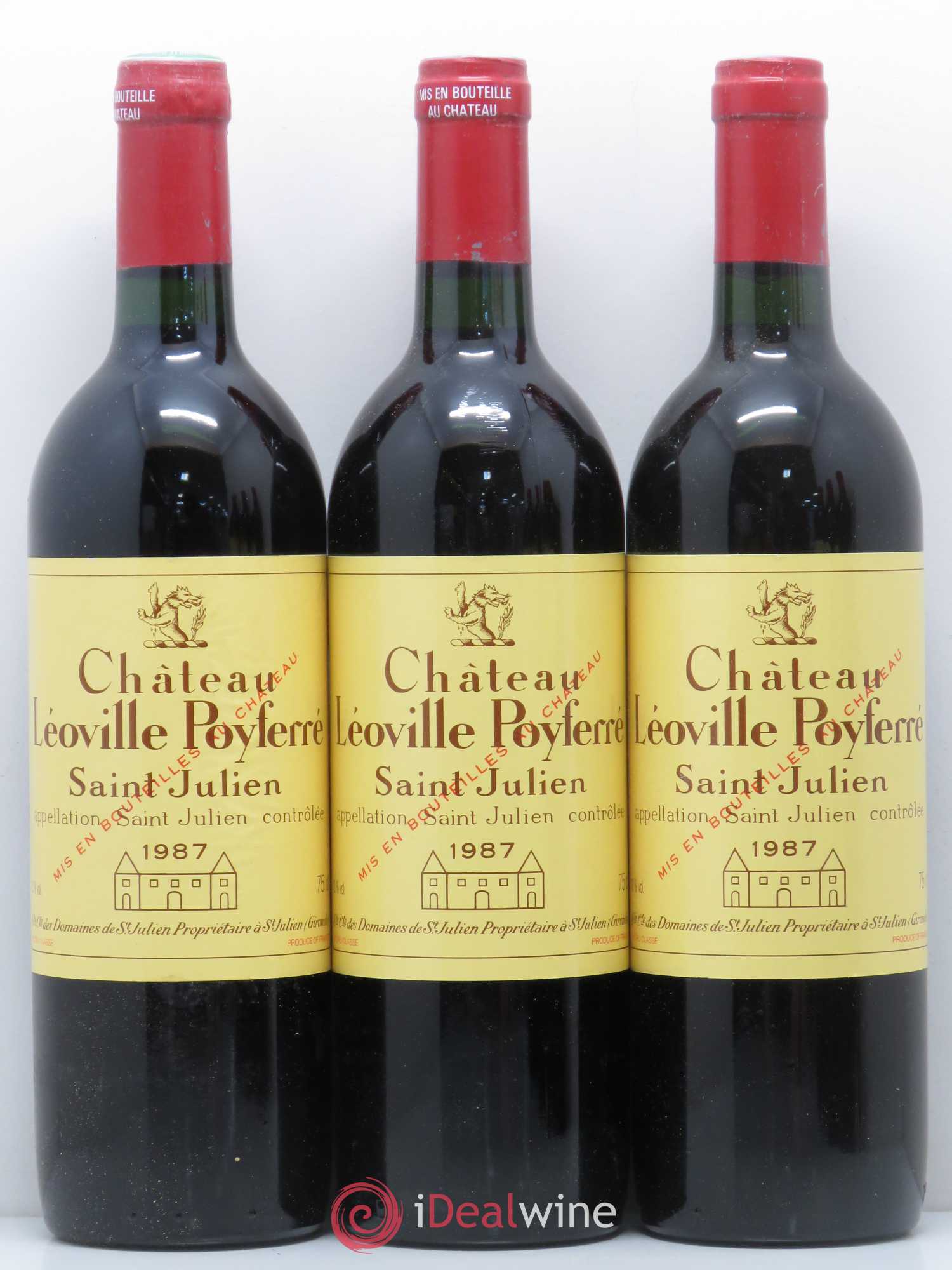 Château Léoville Poyferré 2ème Grand Cru Classé 1987 - Lot de 6 bouteilles - 1