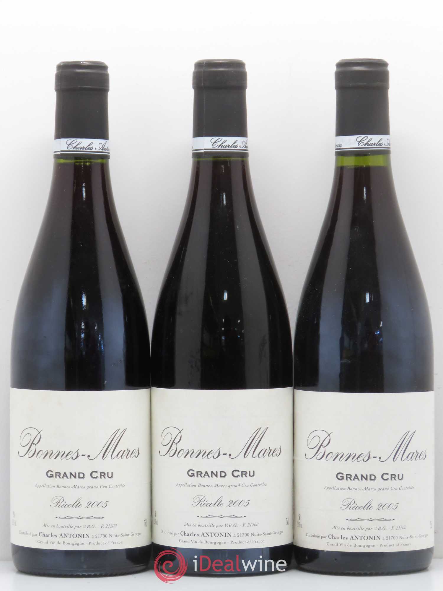 Bonnes-Mares Grand Cru Charles Antonin 2005 - Lot de 3 bouteilles - 0