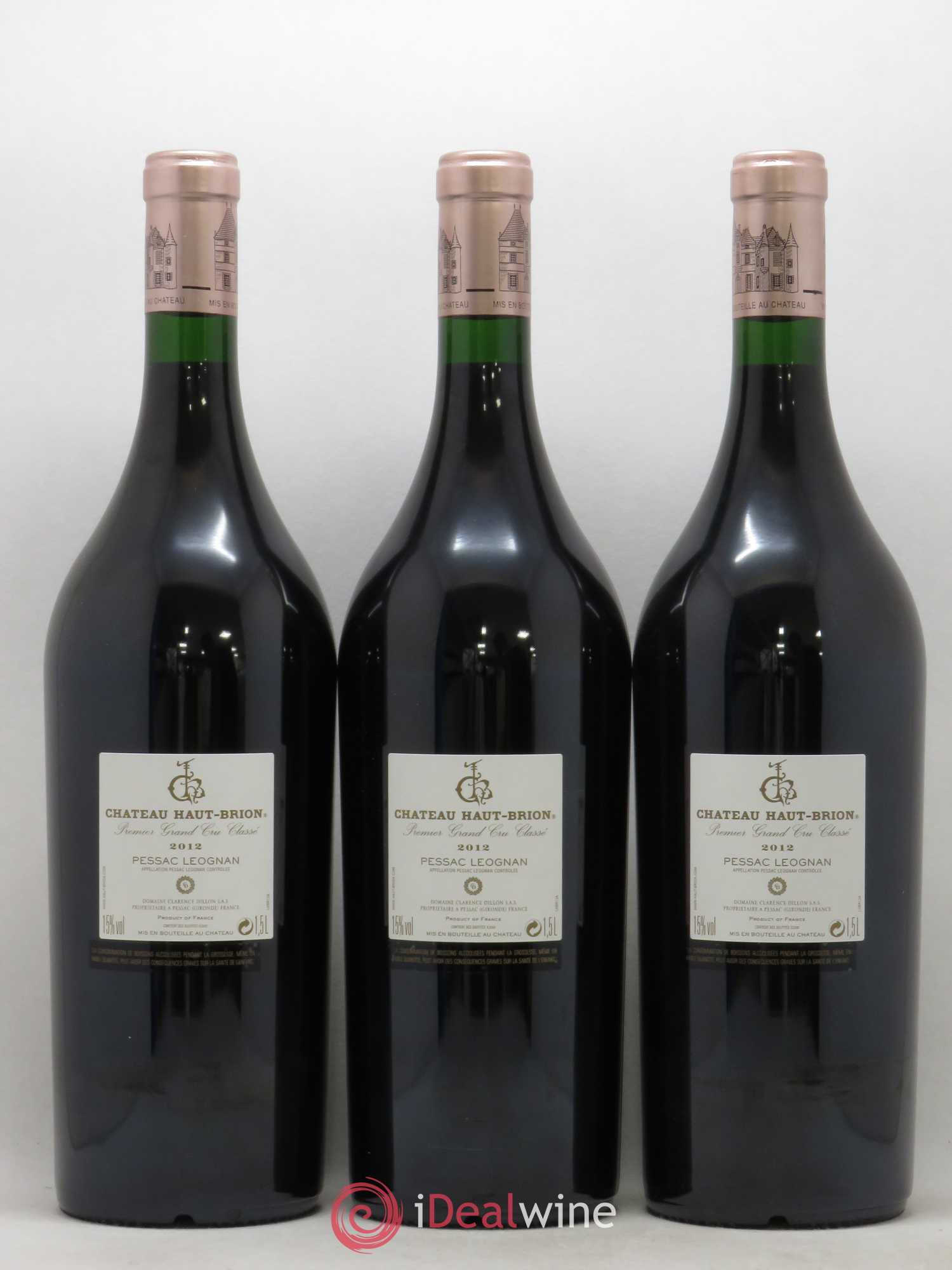 Château Haut Brion 1er Grand Cru Classé 2012 - Lot de 3 magnums - 1