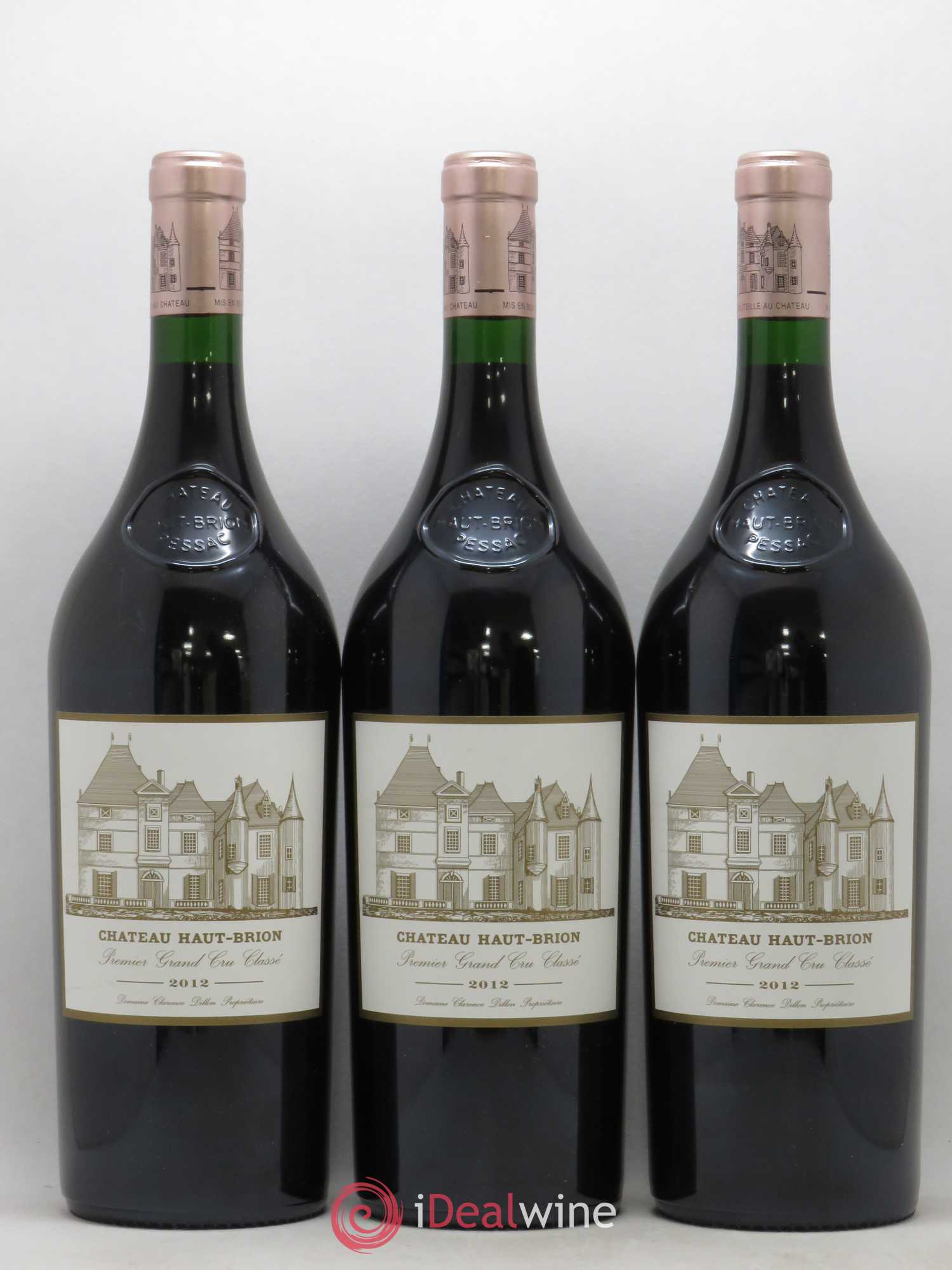 Château Haut Brion 1er Grand Cru Classé 2012 - Lot de 3 magnums - 0