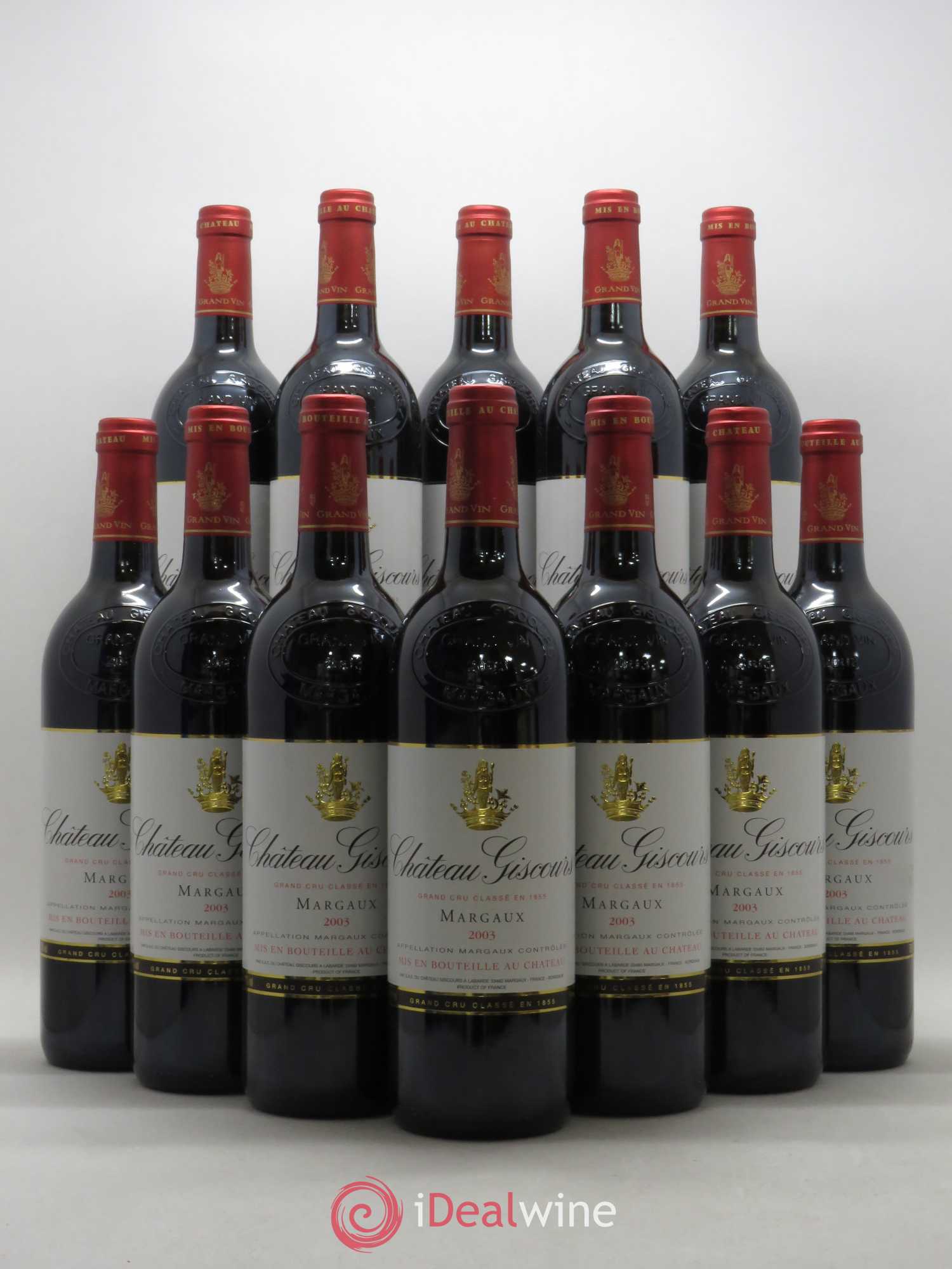 Château Giscours 3ème Grand Cru Classé 2003 - Lot de 12 bouteilles - 0