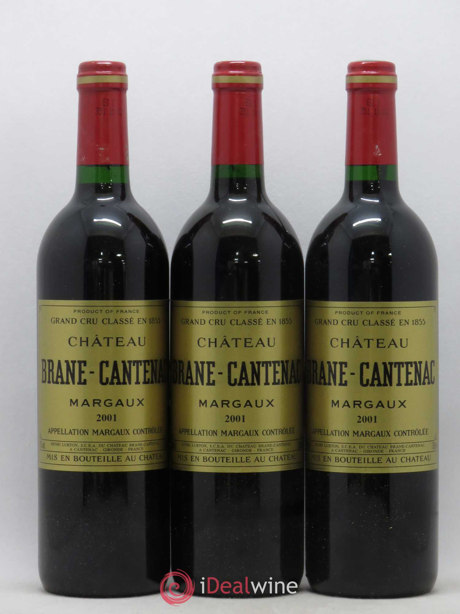 Château Brane Cantenac 2ème Grand Cru Classé 2001 - Lot de 6 bouteilles - 2