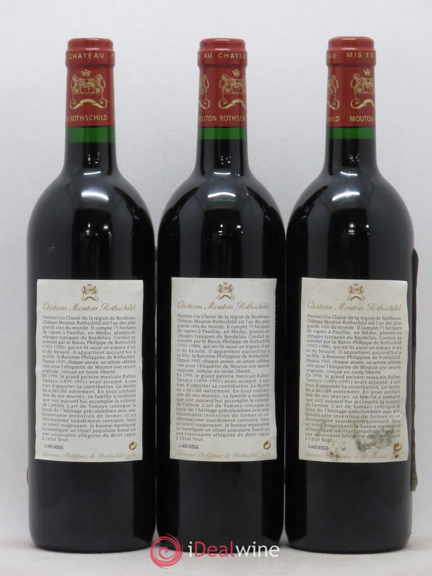 Château Mouton Rothschild 1er Grand Cru Classé 1998 - Lot de 12 bouteilles - 4