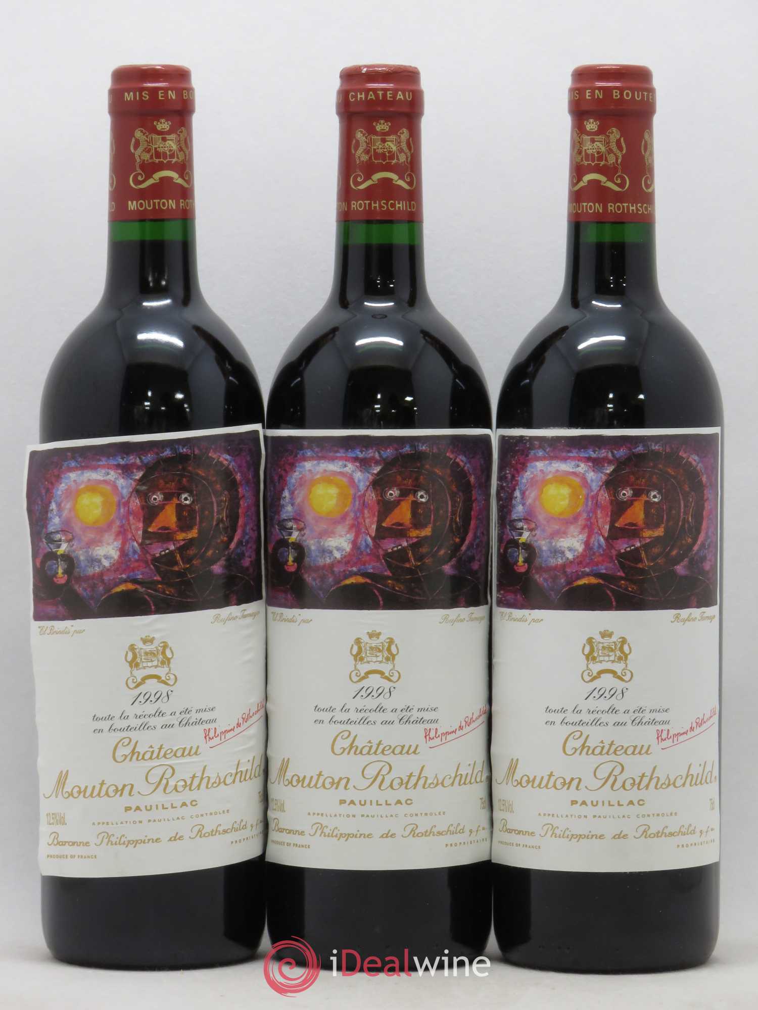 Château Mouton Rothschild 1er Grand Cru Classé 1998 - Lot de 12 bouteilles - 5