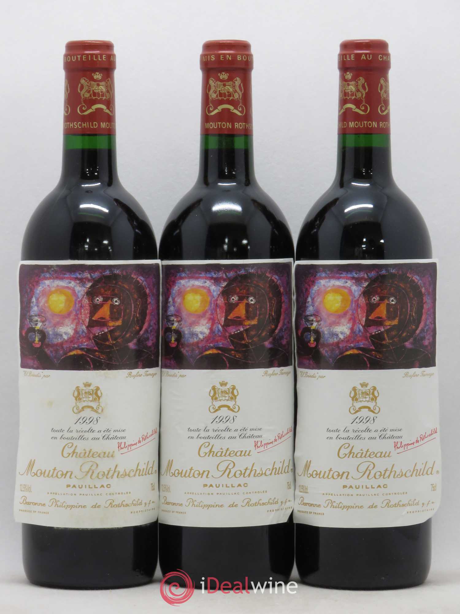 Château Mouton Rothschild 1er Grand Cru Classé 1998 - Lot de 12 bouteilles - 7