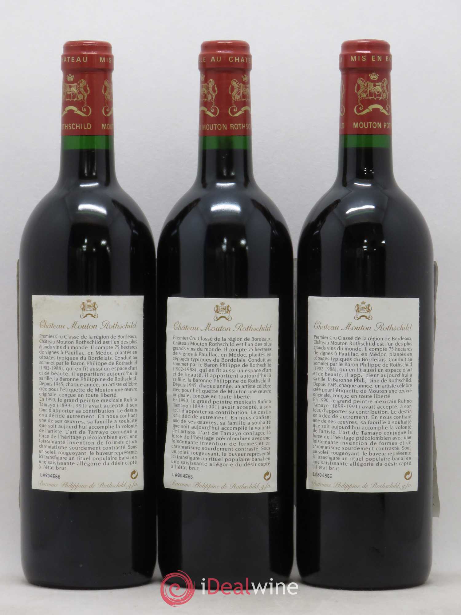 Château Mouton Rothschild 1er Grand Cru Classé 1998 - Lot de 12 bouteilles - 8