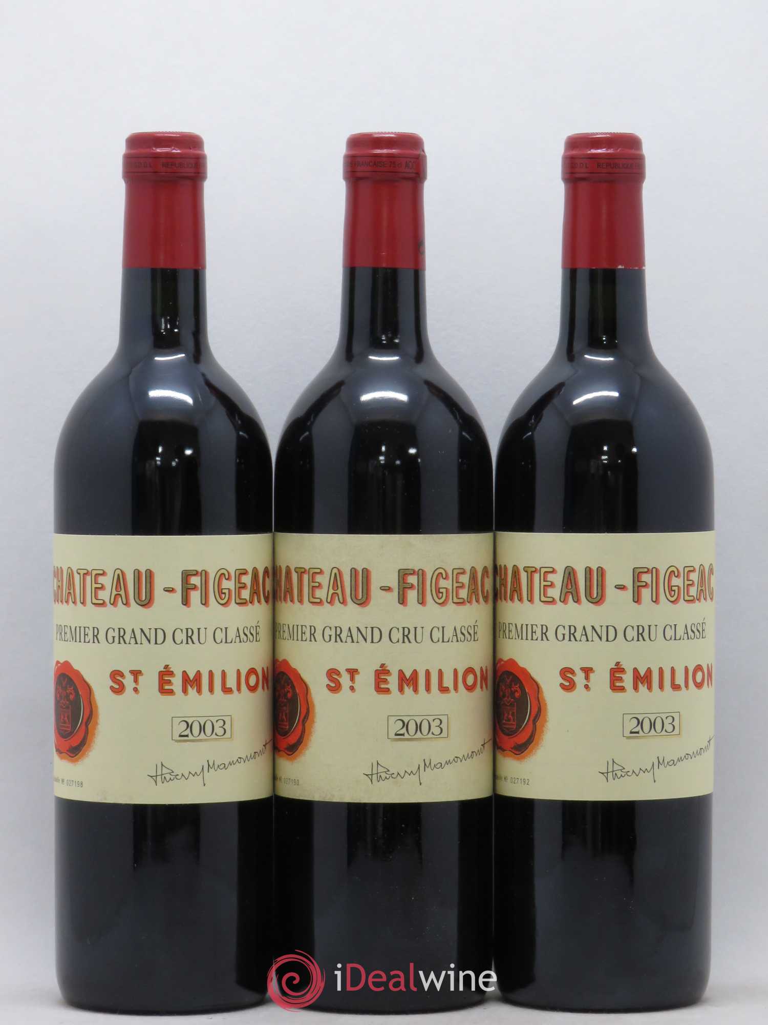 Château Figeac 1er Grand Cru Classé A 2003 - Lot de 12 bouteilles - 2