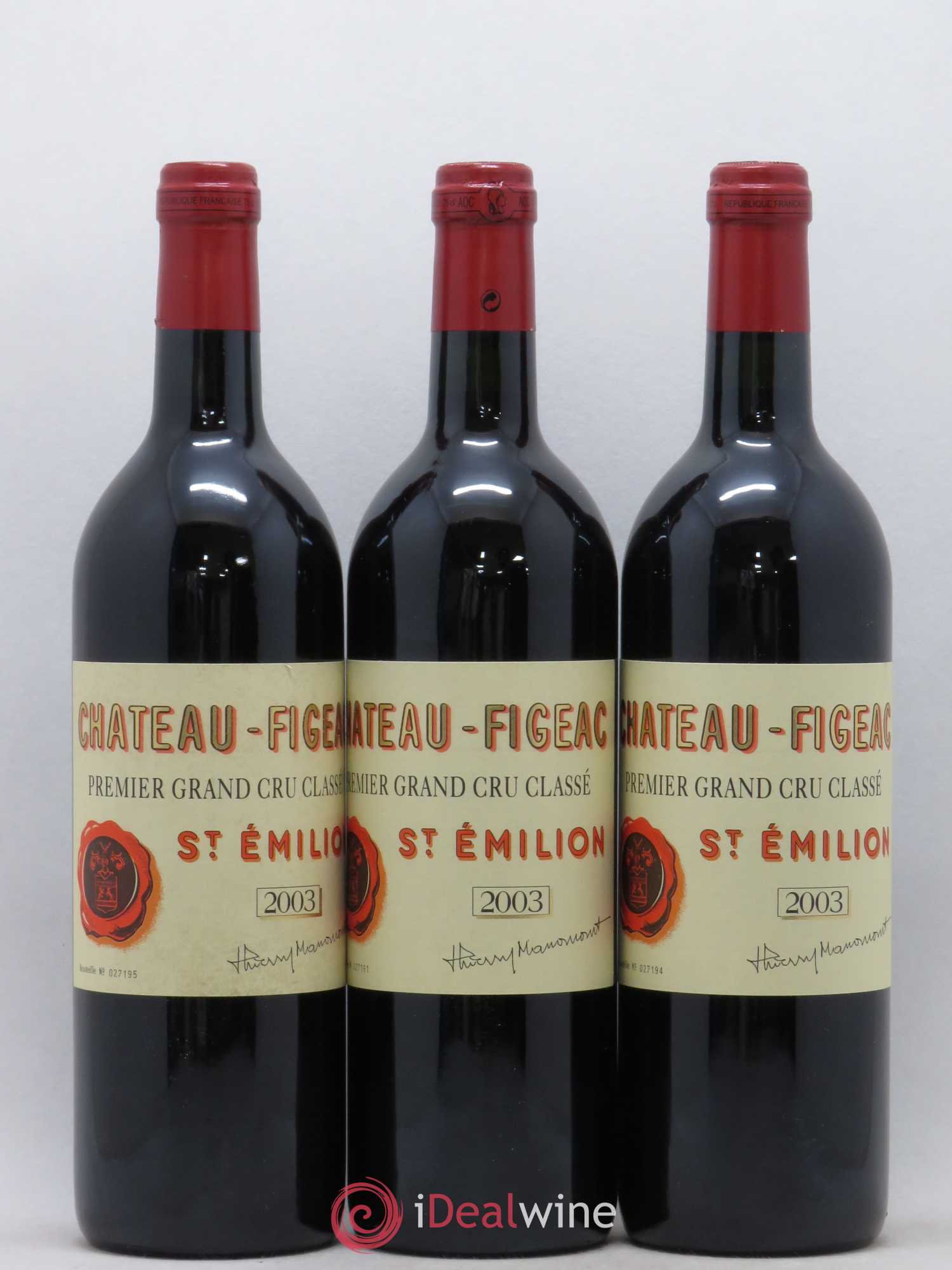 Château Figeac 1er Grand Cru Classé A 2003 - Lot de 12 bouteilles - 3