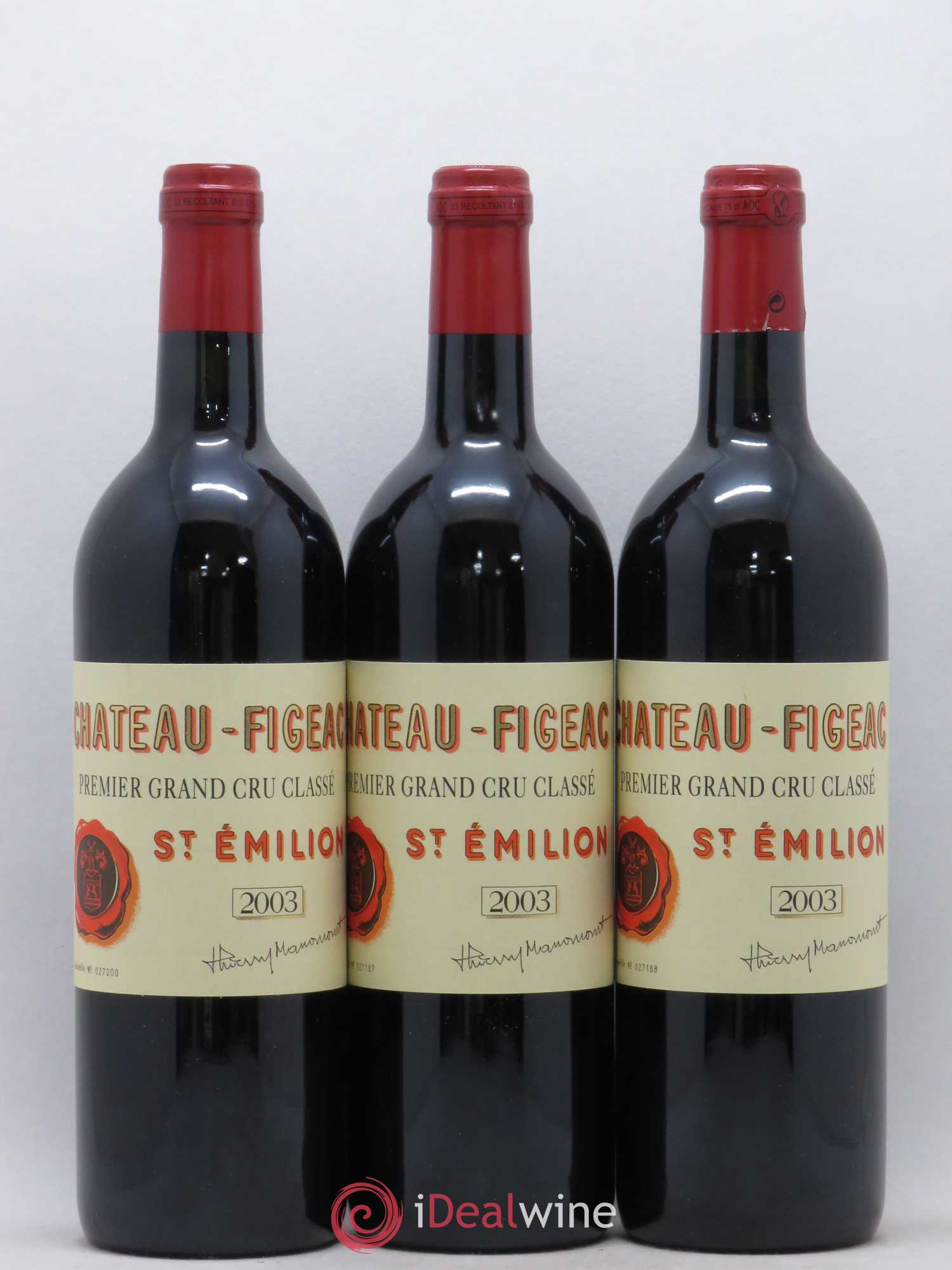 Château Figeac 1er Grand Cru Classé A 2003 - Lot de 12 bouteilles - 4