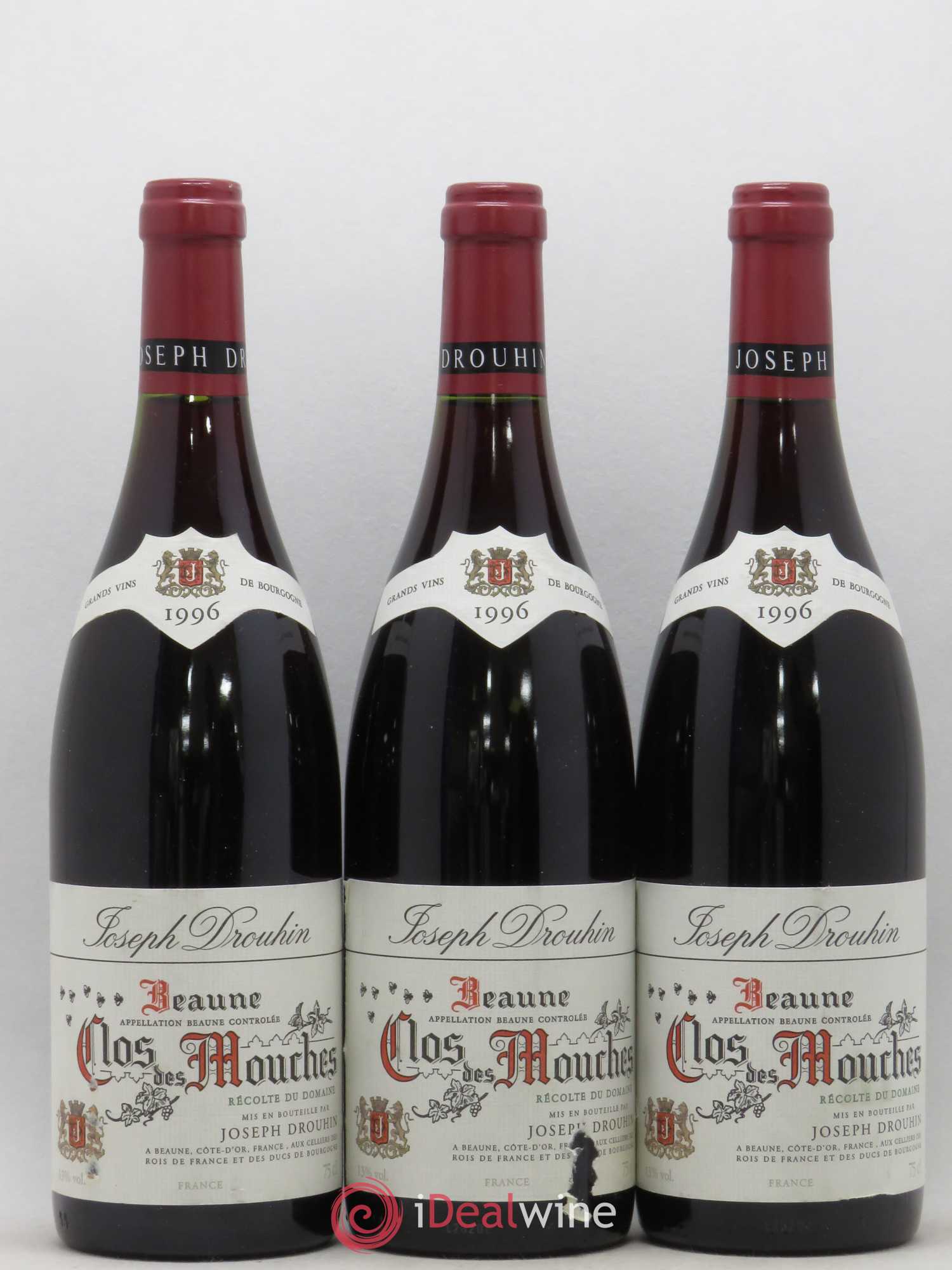 Beaune 1er Cru Clos des Mouches Joseph Drouhin 1996 - Lot de 3 bouteilles - 0
