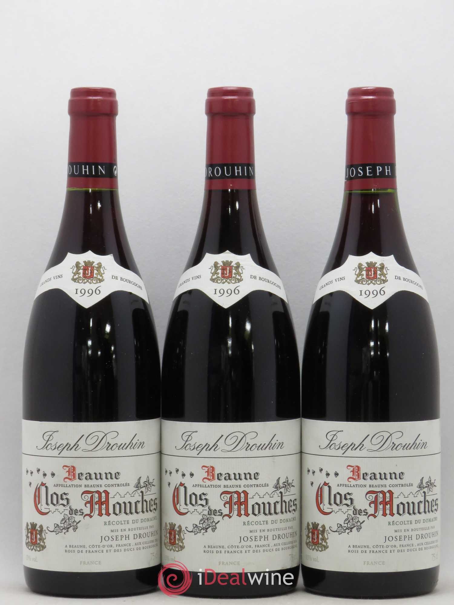 Beaune 1er Cru Clos des Mouches Joseph Drouhin 1996 - Lot de 3 bouteilles - 0