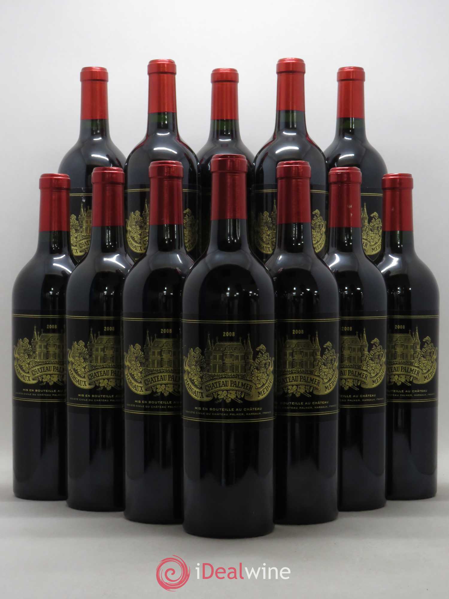 Château Palmer 3ème Grand Cru Classé 2008 - Lot de 12 bouteilles - 0