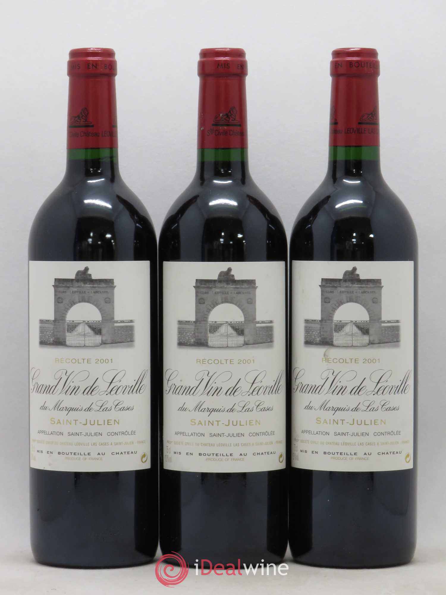 Château Léoville Las Cases 2ème Grand Cru Classé 2001 - Lotto di 12 bottiglie - 1