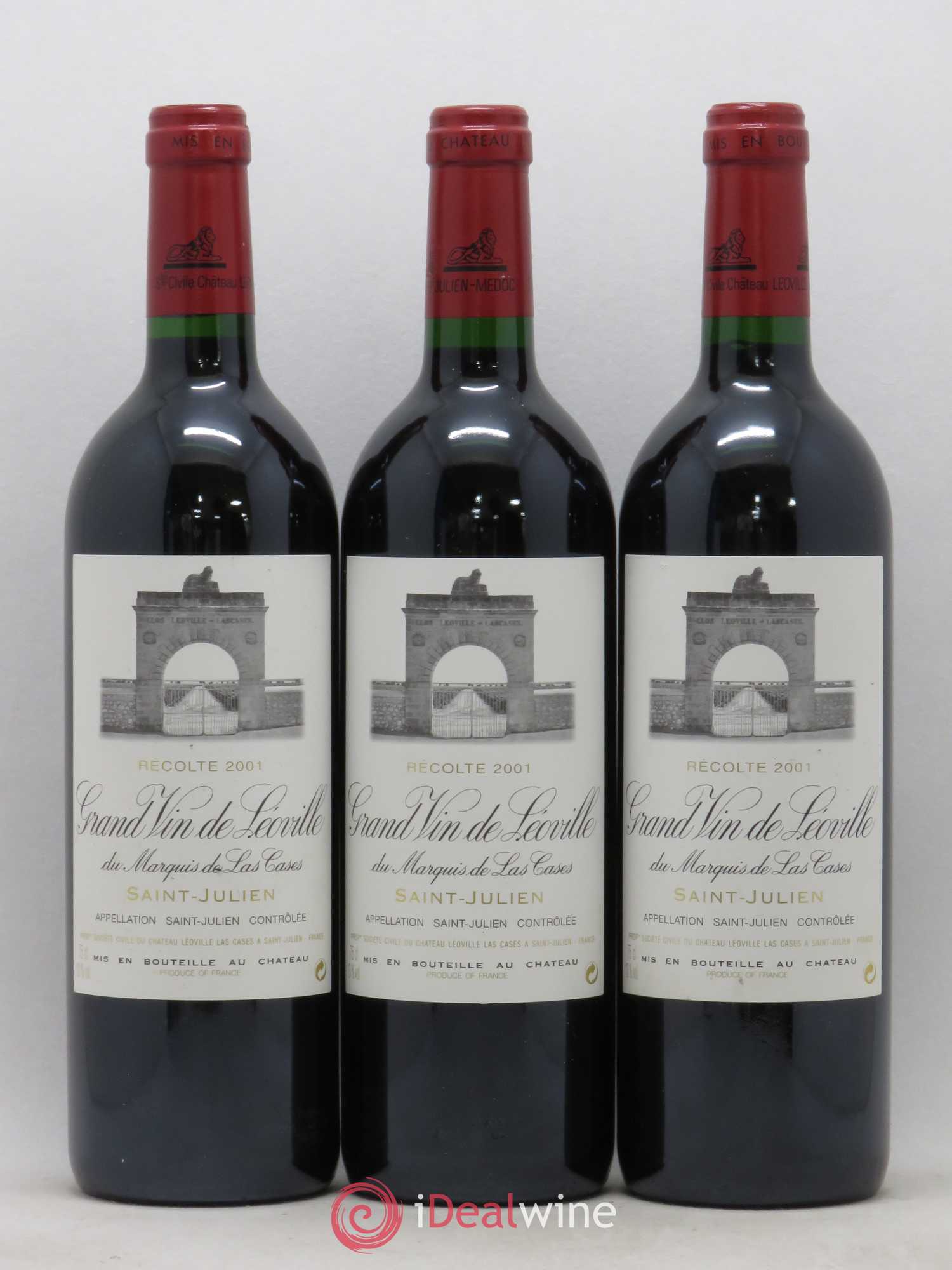 Château Léoville Las Cases 2ème Grand Cru Classé 2001 - Lotto di 12 bottiglie - 3