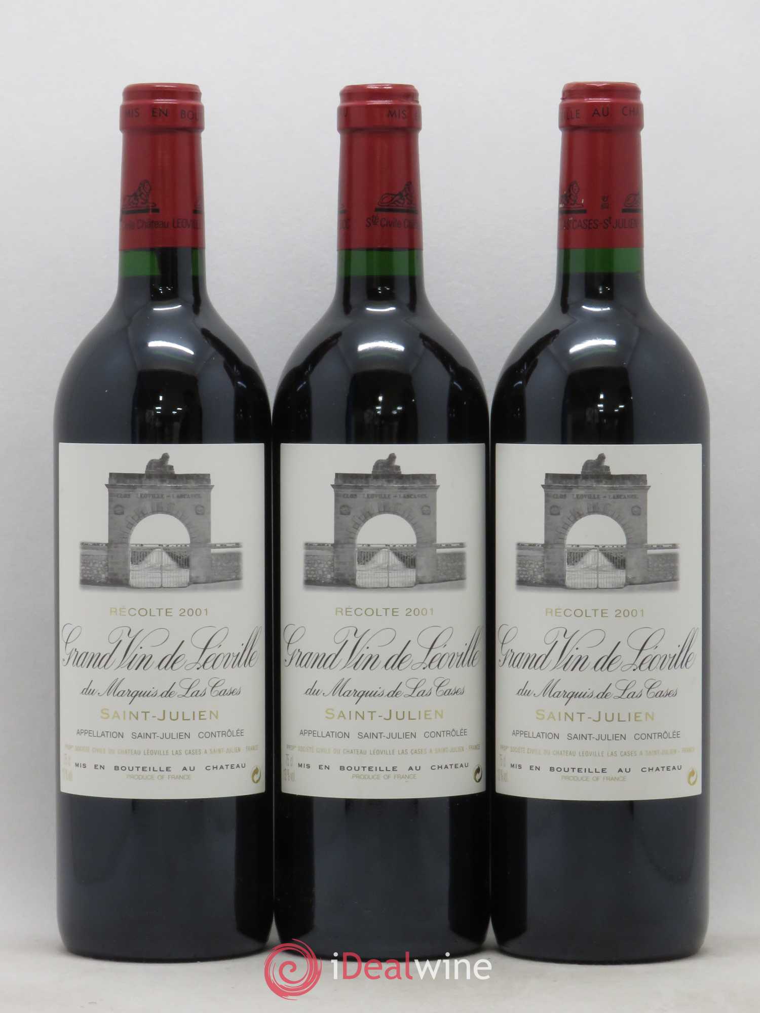 Château Léoville Las Cases 2ème Grand Cru Classé 2001 - Lotto di 12 bottiglie - 4