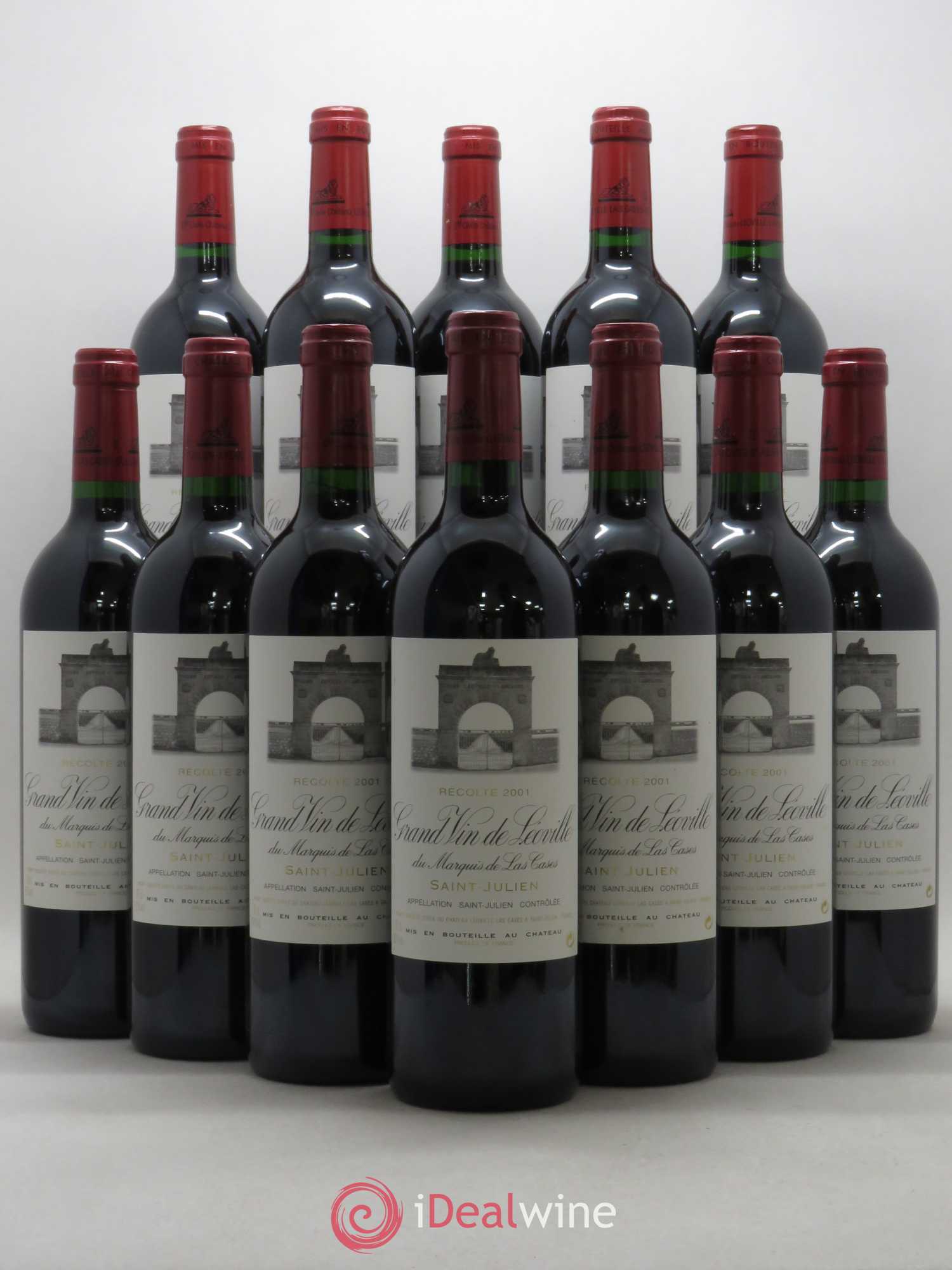 Château Léoville Las Cases 2ème Grand Cru Classé 2001 - Lotto di 12 bottiglie - 0