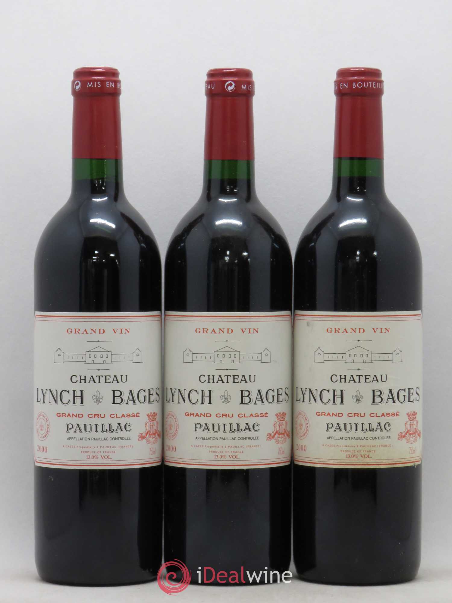 Château Lynch Bages 5ème Grand Cru Classé 2000 - Lot de 12 bouteilles - 1