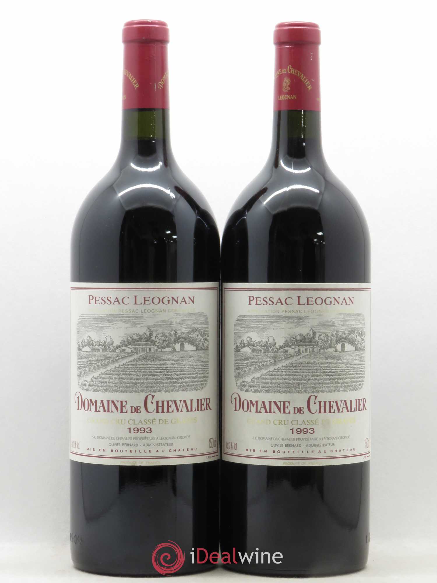 Domaine de Chevalier Cru Classé de Graves 1993 - Lot de 2 magnums - 0