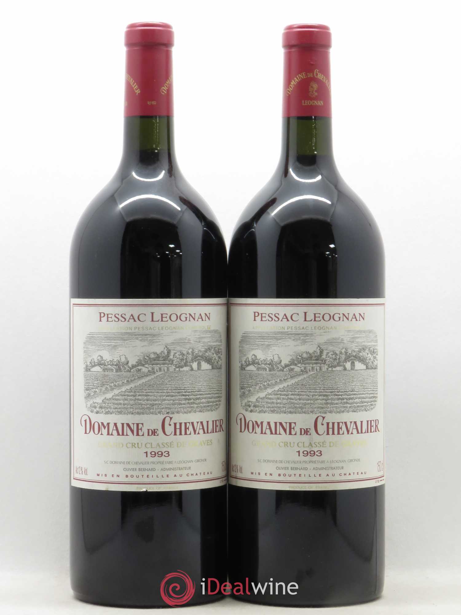 Domaine de Chevalier Cru Classé de Graves 1993 - Lot de 2 magnums - 0
