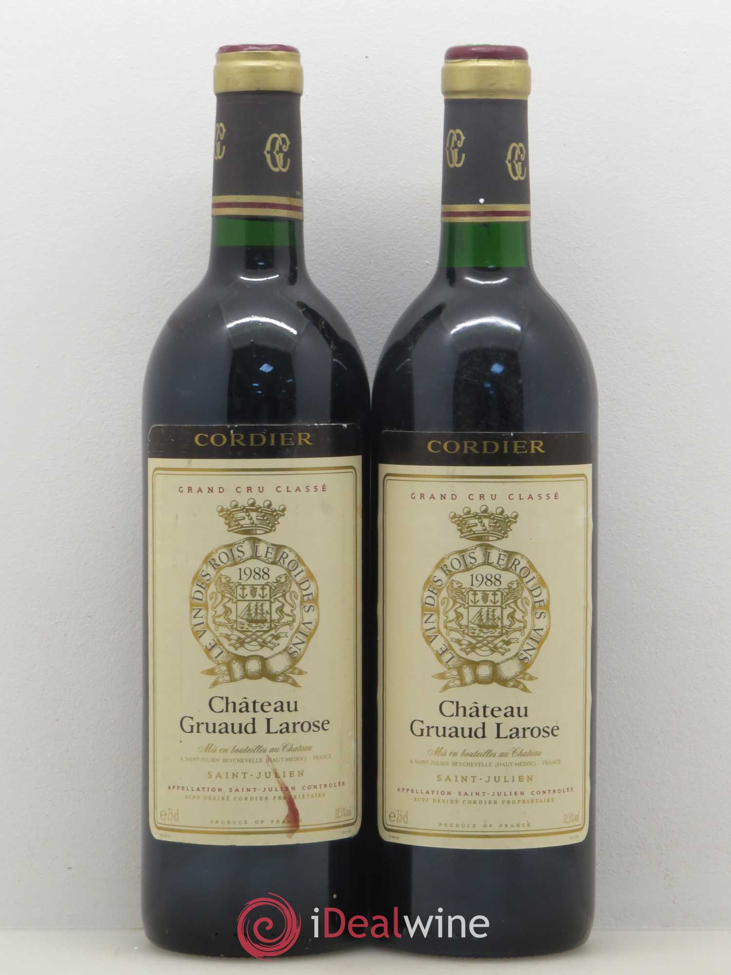 Château Gruaud Larose 2ème Grand Cru Classé 1988 - Lot de 2 bouteilles - 0