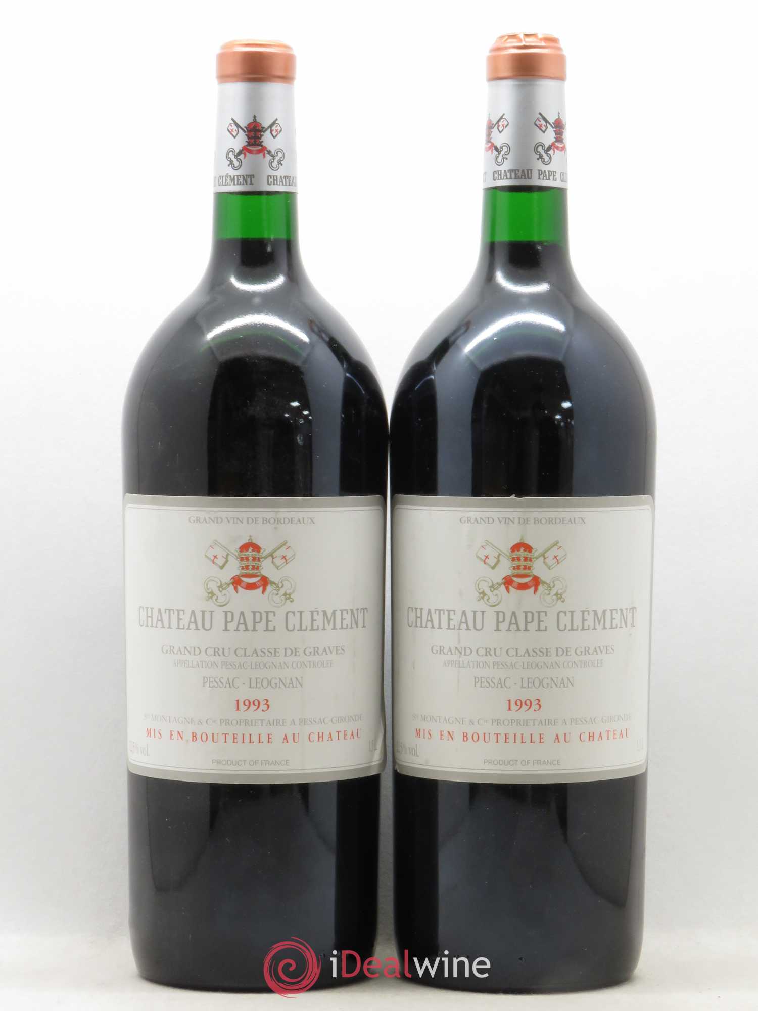 Château Pape Clément Cru Classé de Graves 1993 - Lot de 2 magnums - 0