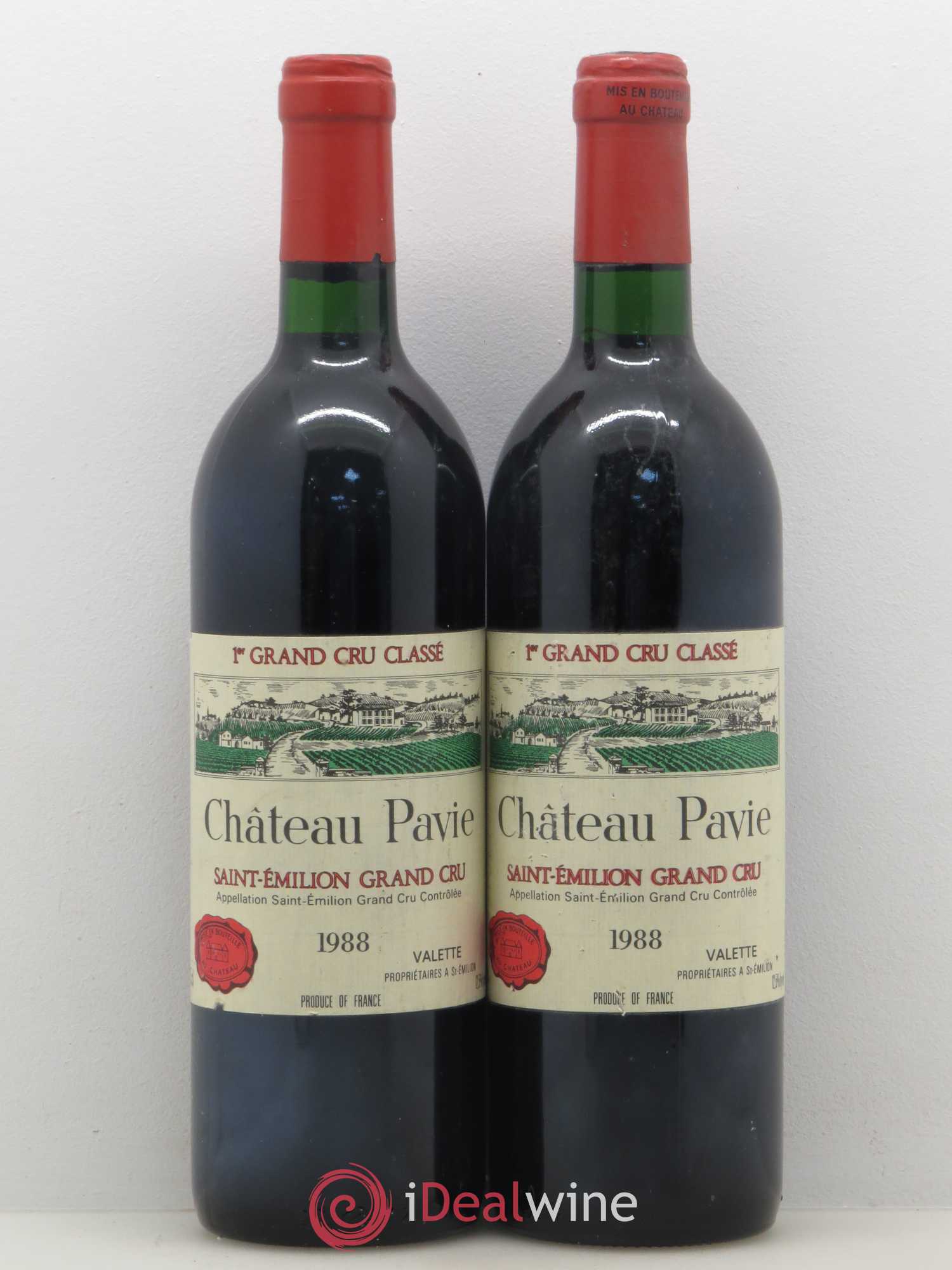 Château Pavie 1er Grand Cru Classé A 1988 - Lot de 2 bouteilles - 0