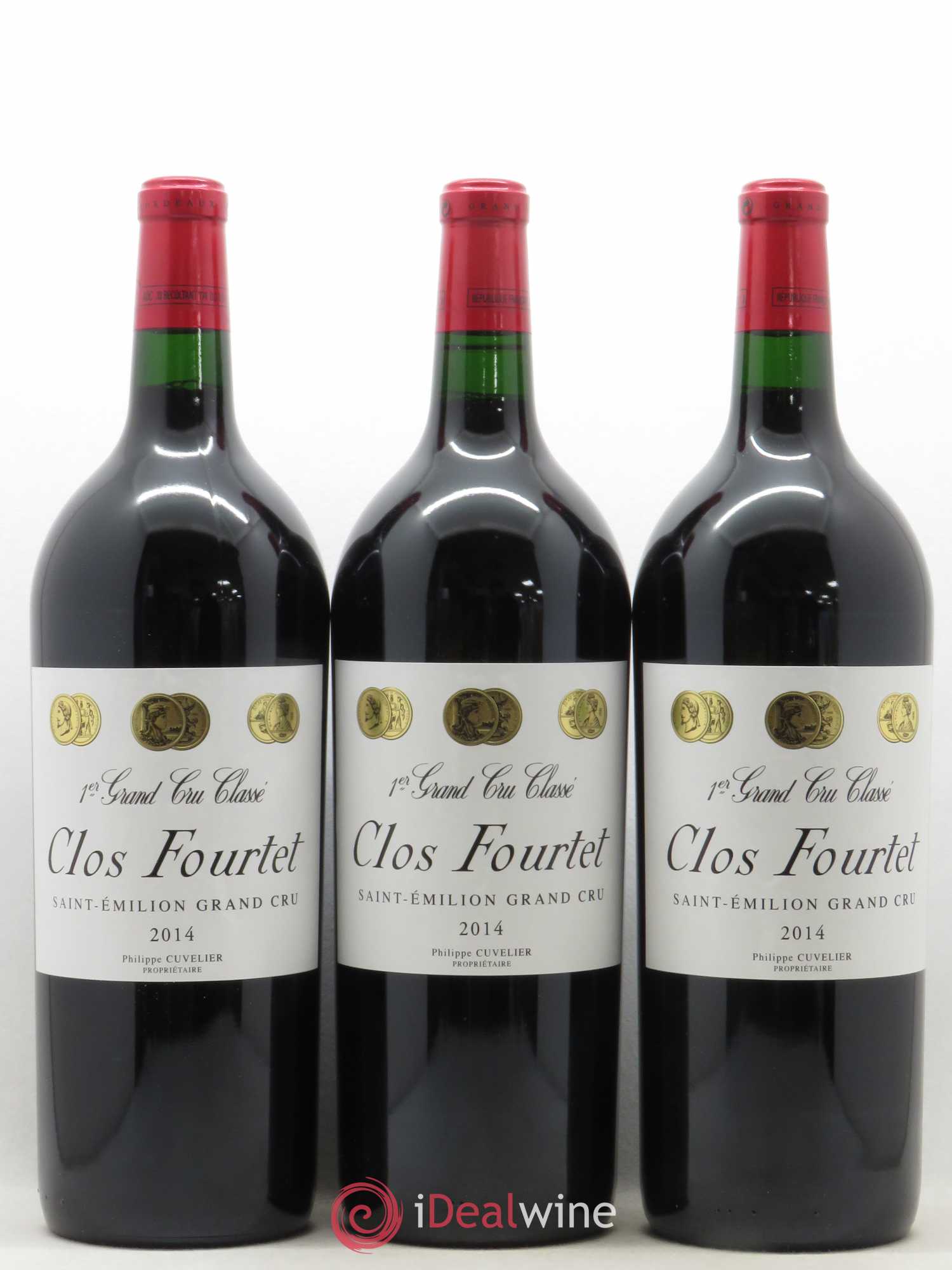 Clos Fourtet 1er Grand Cru Classé B 2014 - Lot de 3 magnums - 0