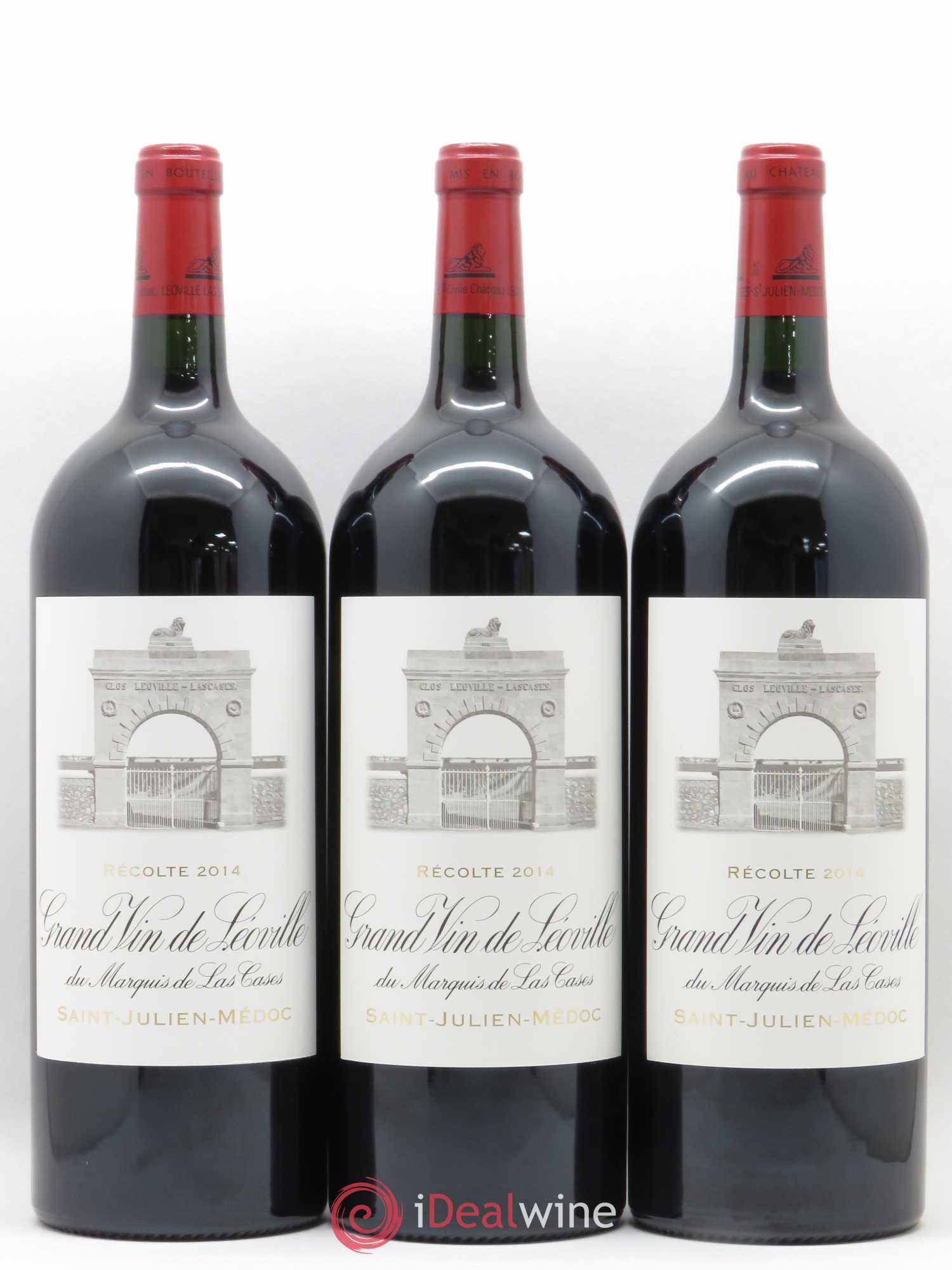 Château Léoville Las Cases 2ème Grand Cru Classé 2014 - Lot de 3 magnums - 0