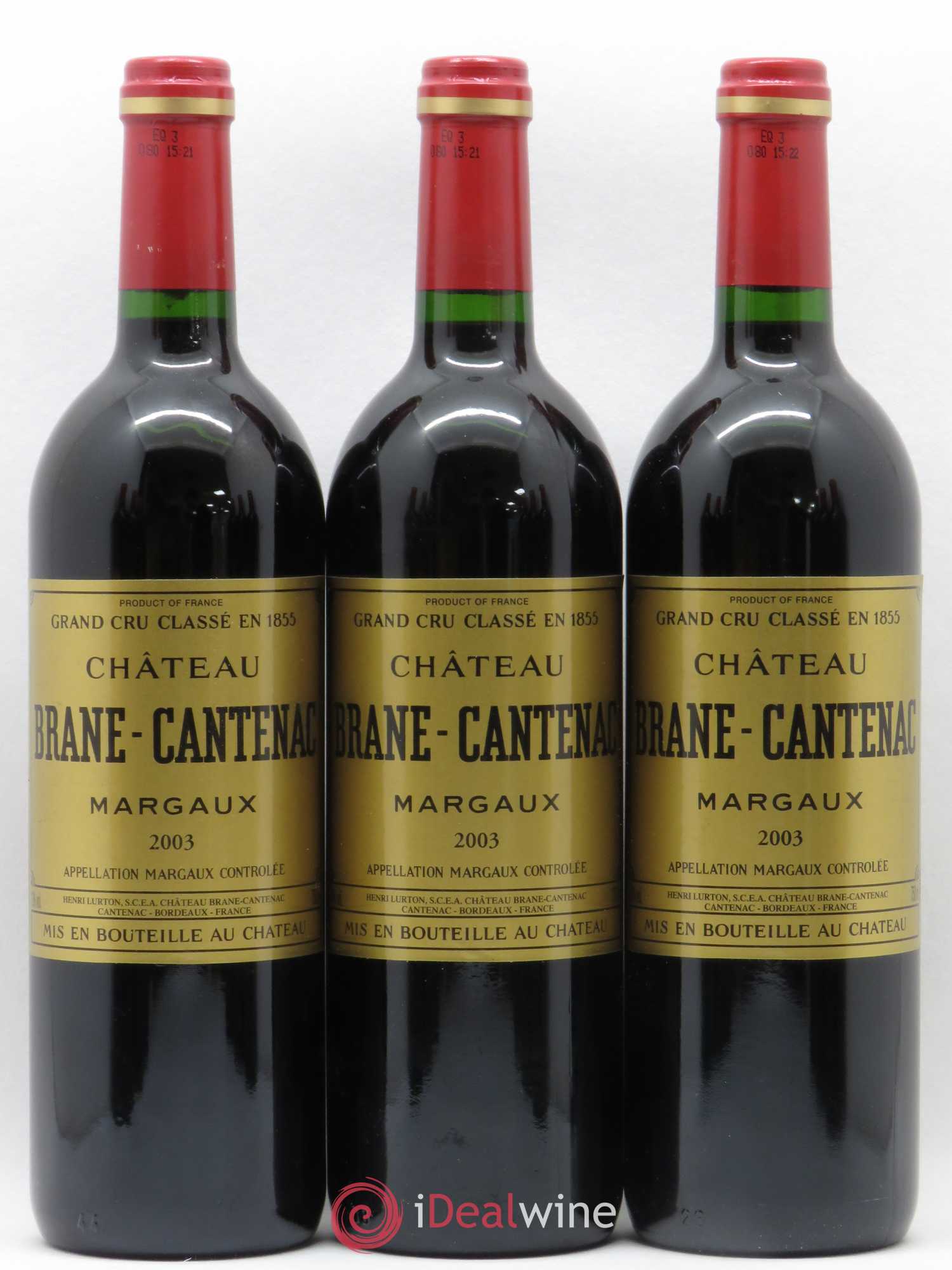 Château Brane Cantenac 2ème Grand Cru Classé 2003 - Lot de 12 bouteilles - 4
