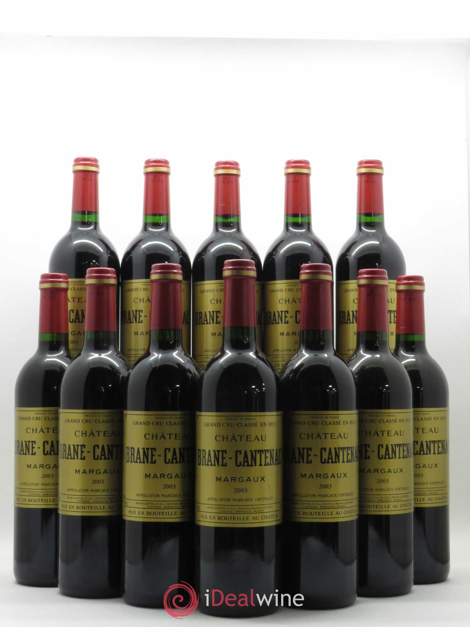 Château Brane Cantenac 2ème Grand Cru Classé 2003 - Lot de 12 bouteilles - 0