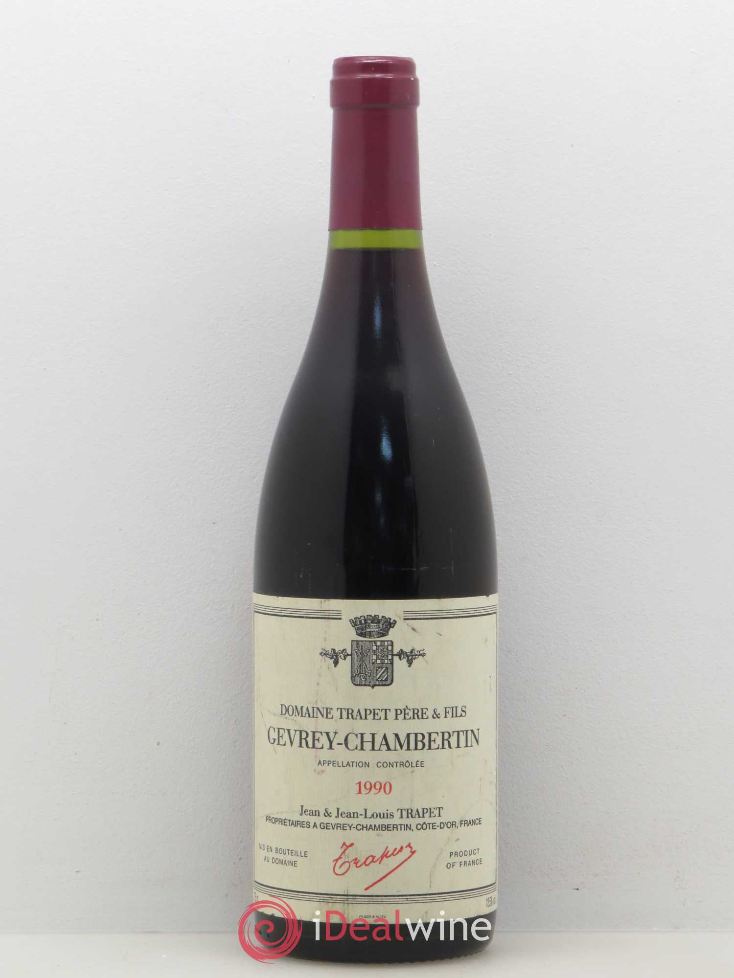 Gevrey-Chambertin Domaine Trapet 1990 - Lot de 1 bouteille - 0