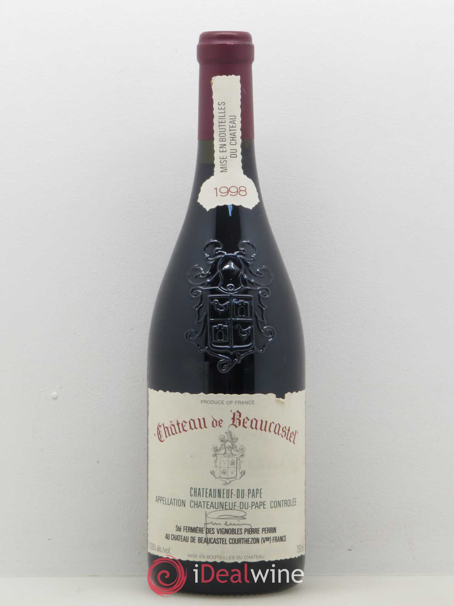 Châteauneuf-du-Pape Château de Beaucastel Famille Perrin 1998 - Lot de 1 bouteille - 0