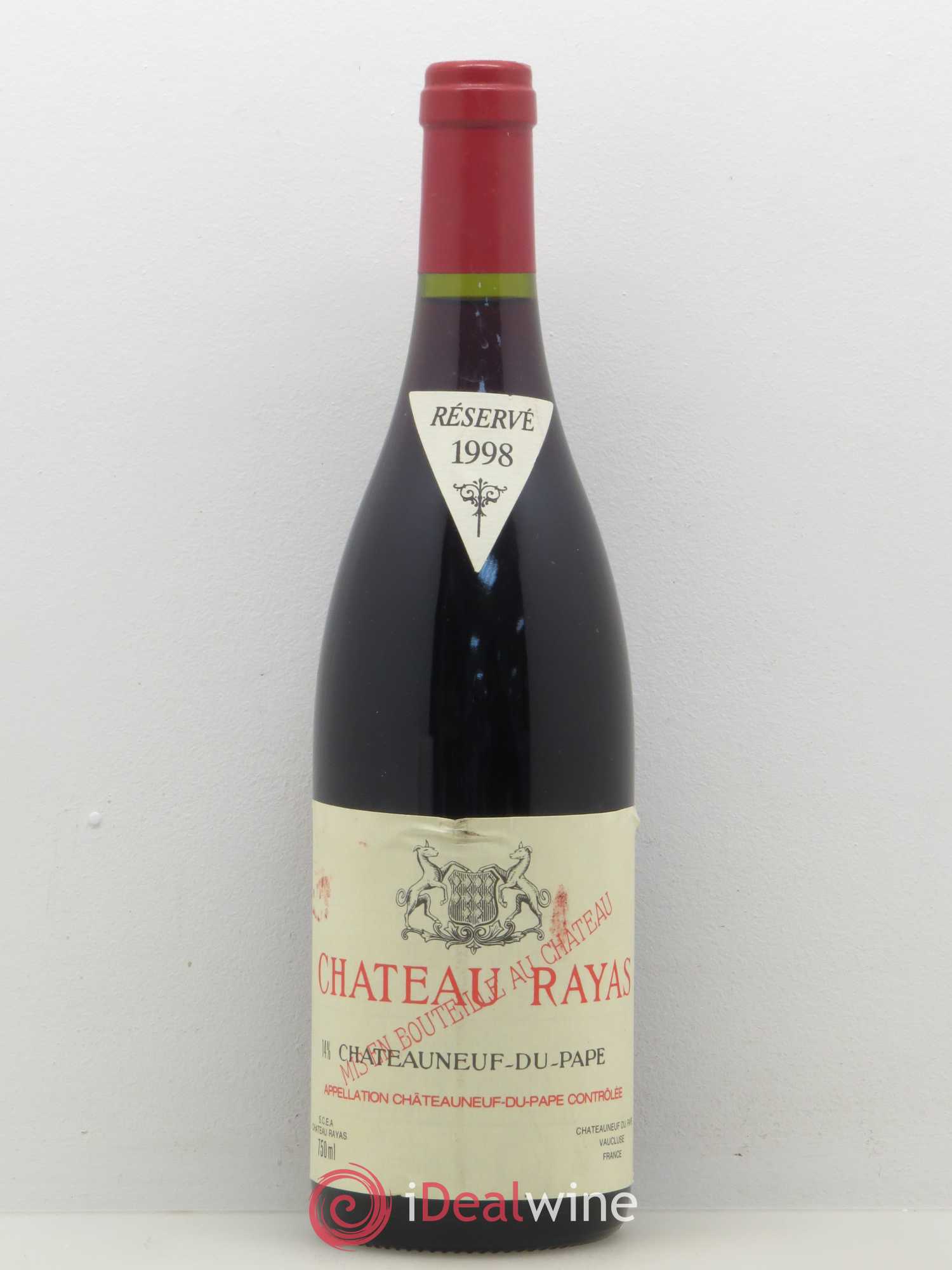 Châteauneuf-du-Pape Château Rayas Emmanuel Reynaud 1998 - Lot de 1 bouteille - 0