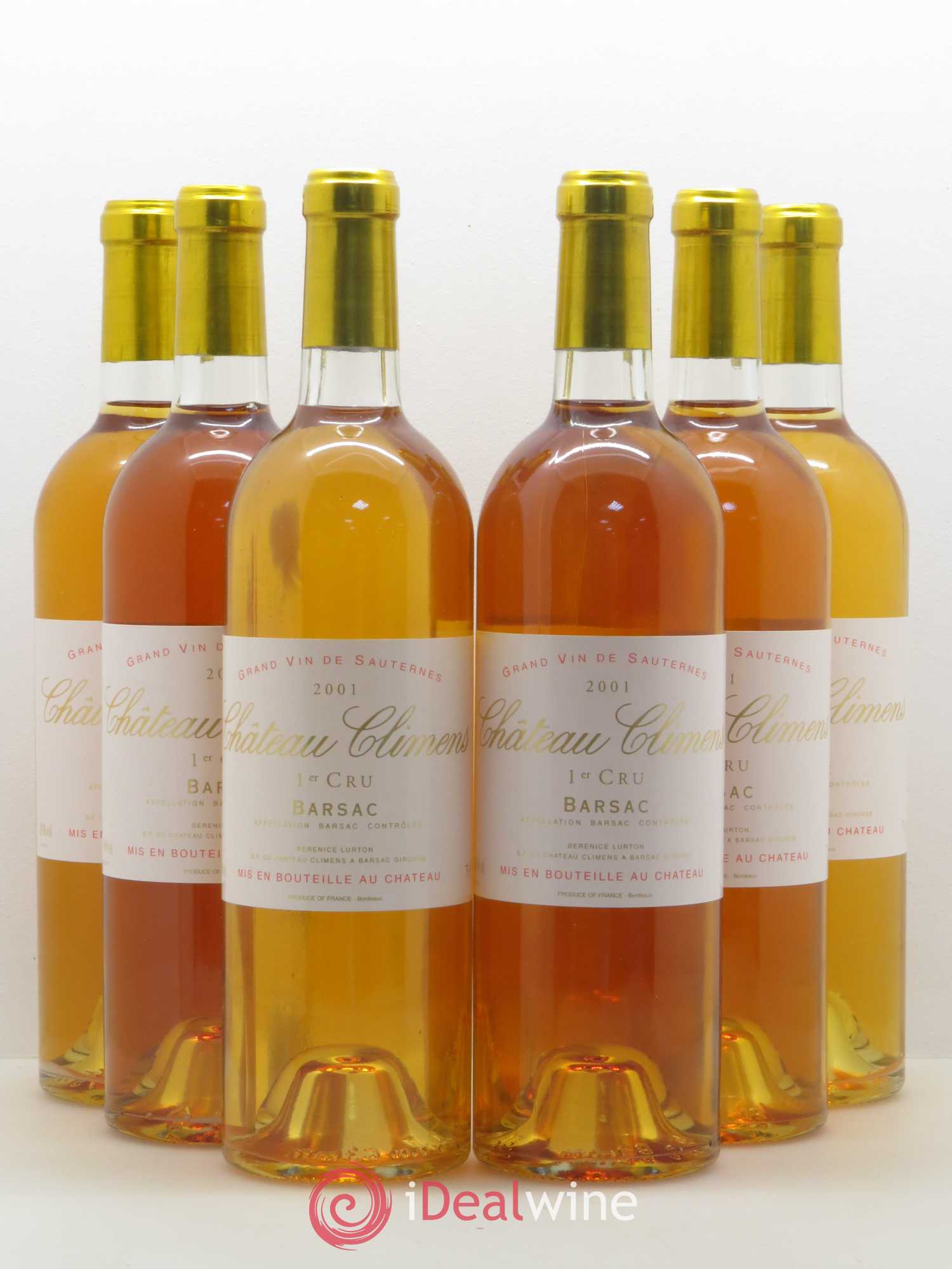 Château Climens 1er Grand Cru Classé 2001 - Lotto di 6 bottiglie - 0