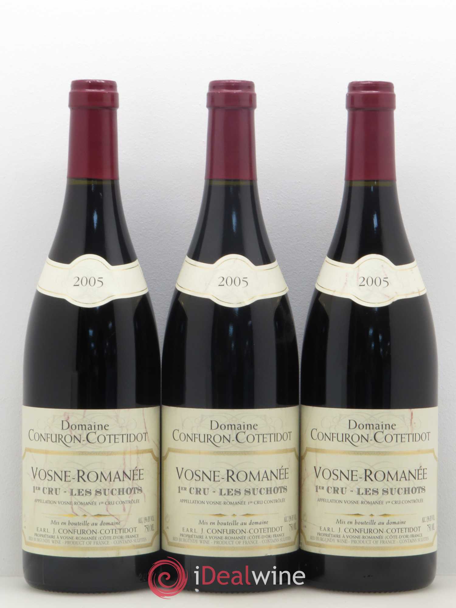 Vosne-Romanée 1er Cru Les Suchots Confuron-Cotetidot 2005 - Lot de 3 bouteilles - 0